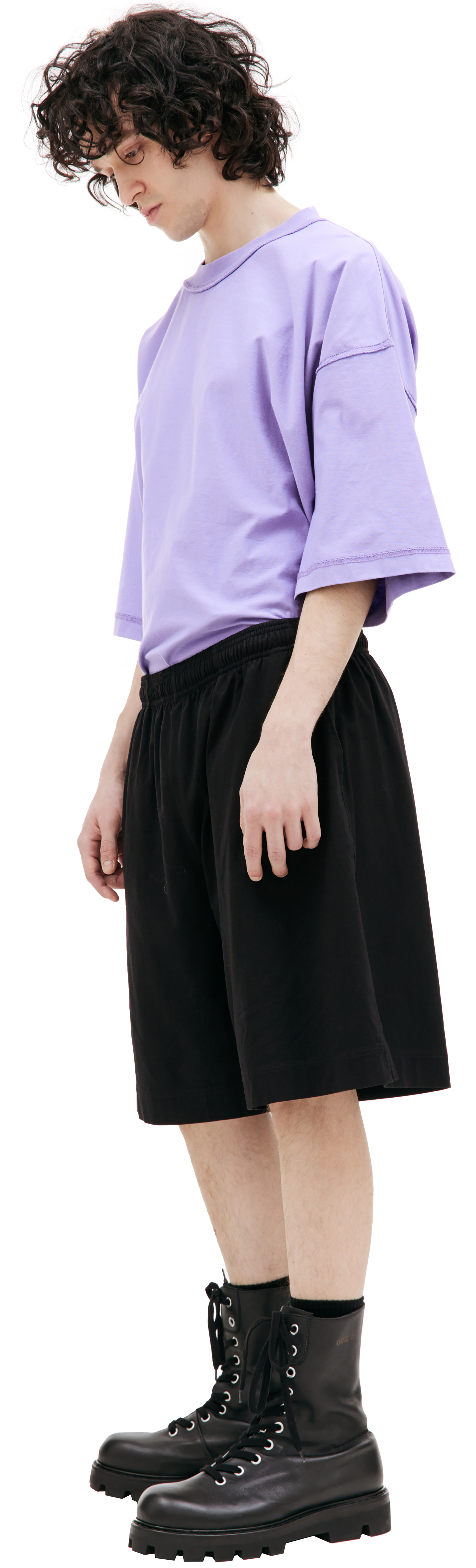 VETEMENTS Black cotton shorts