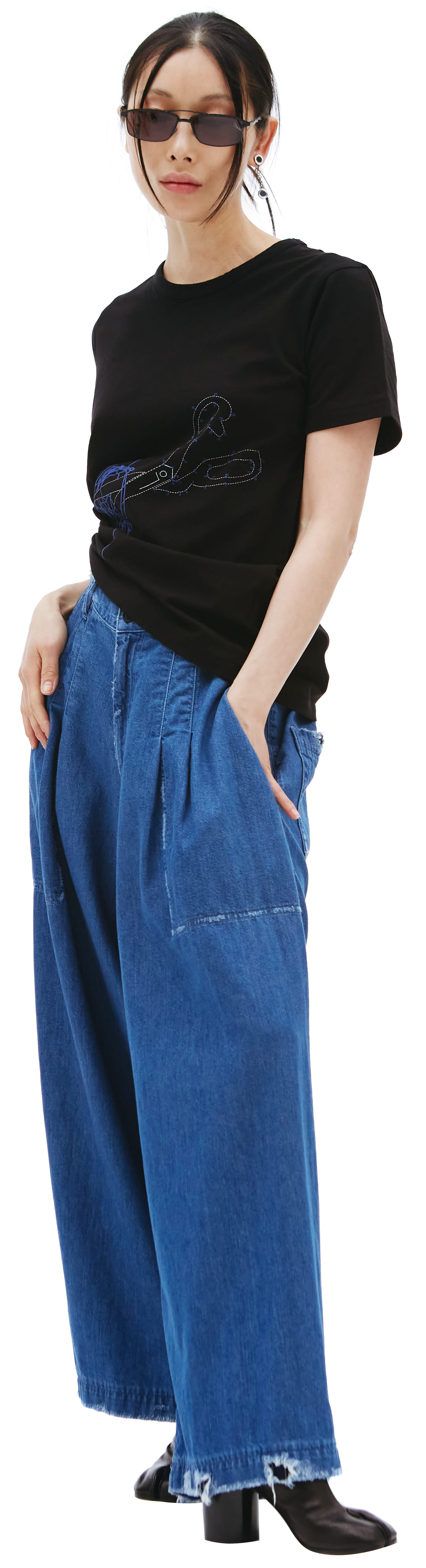 Y\'s Cotton printed t-shirt