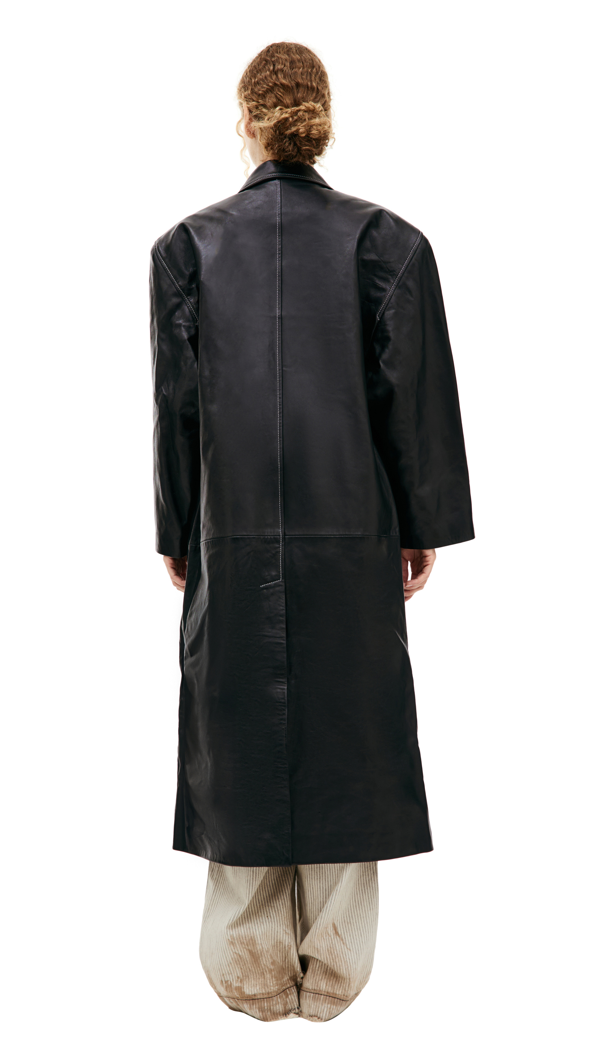 Enfants Riches Déprimés Black leather coat