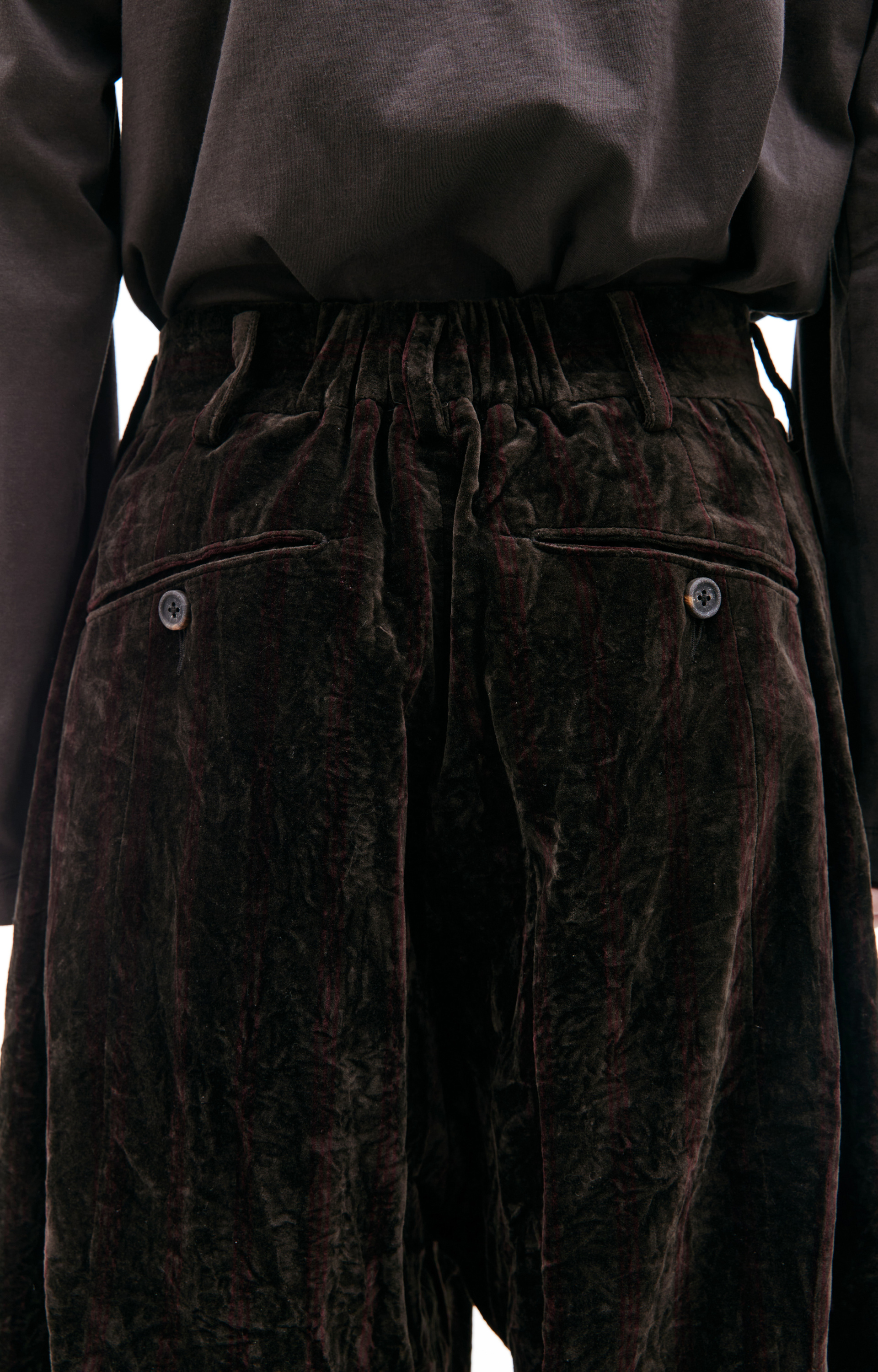 Ziggy Chen Velveteen wide leg trousers