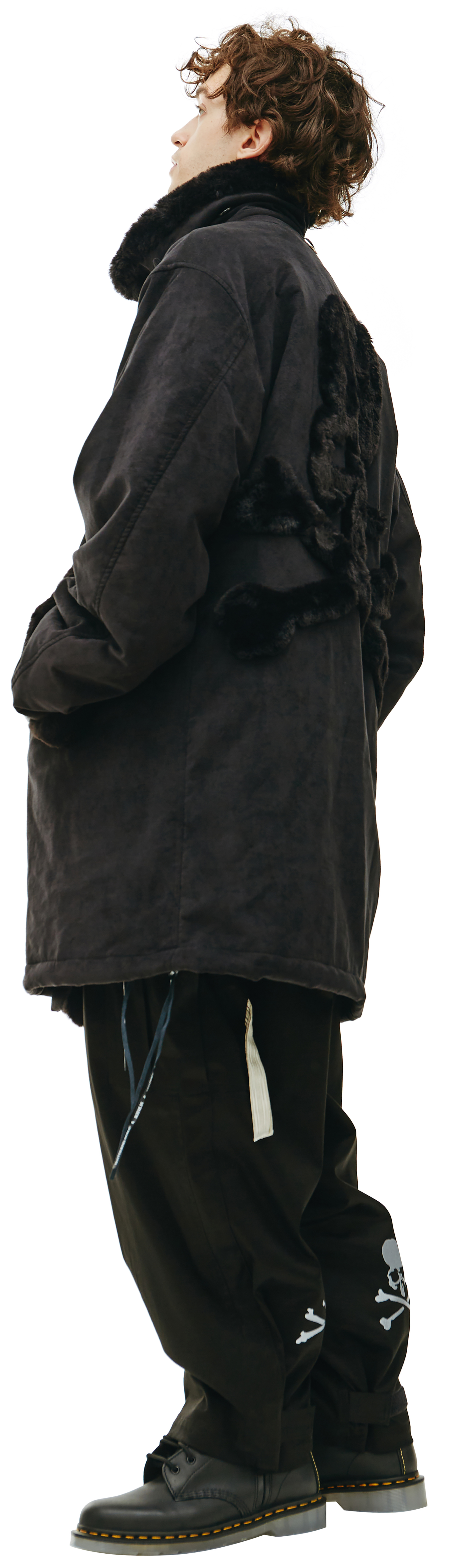 Mastermind WORLD Fake fur shearling coat