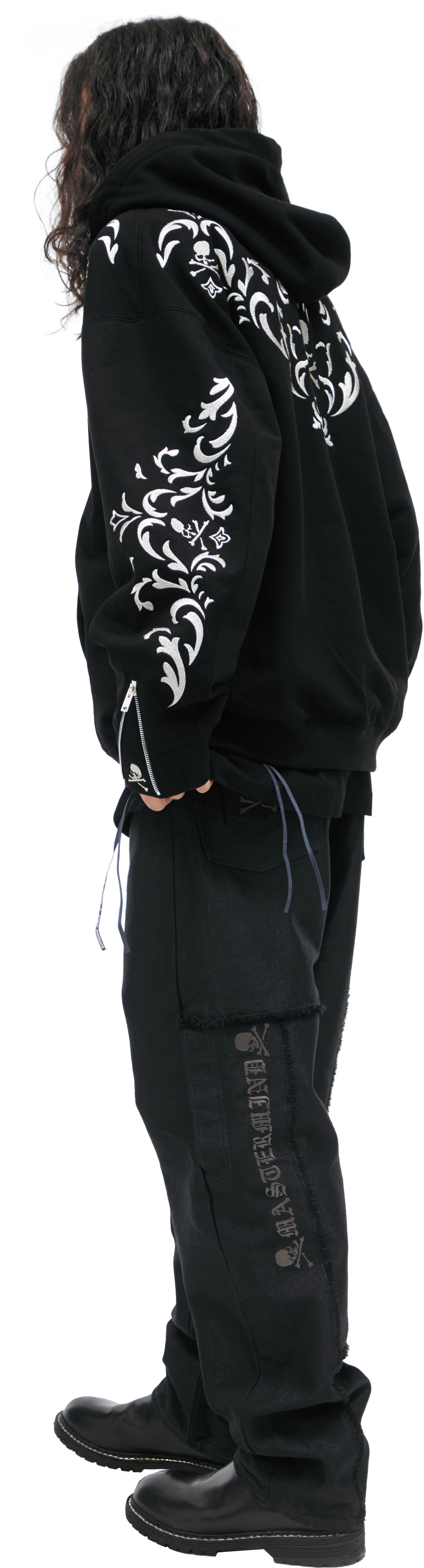 Mastermind WORLD Cotton hoodie with embroidery