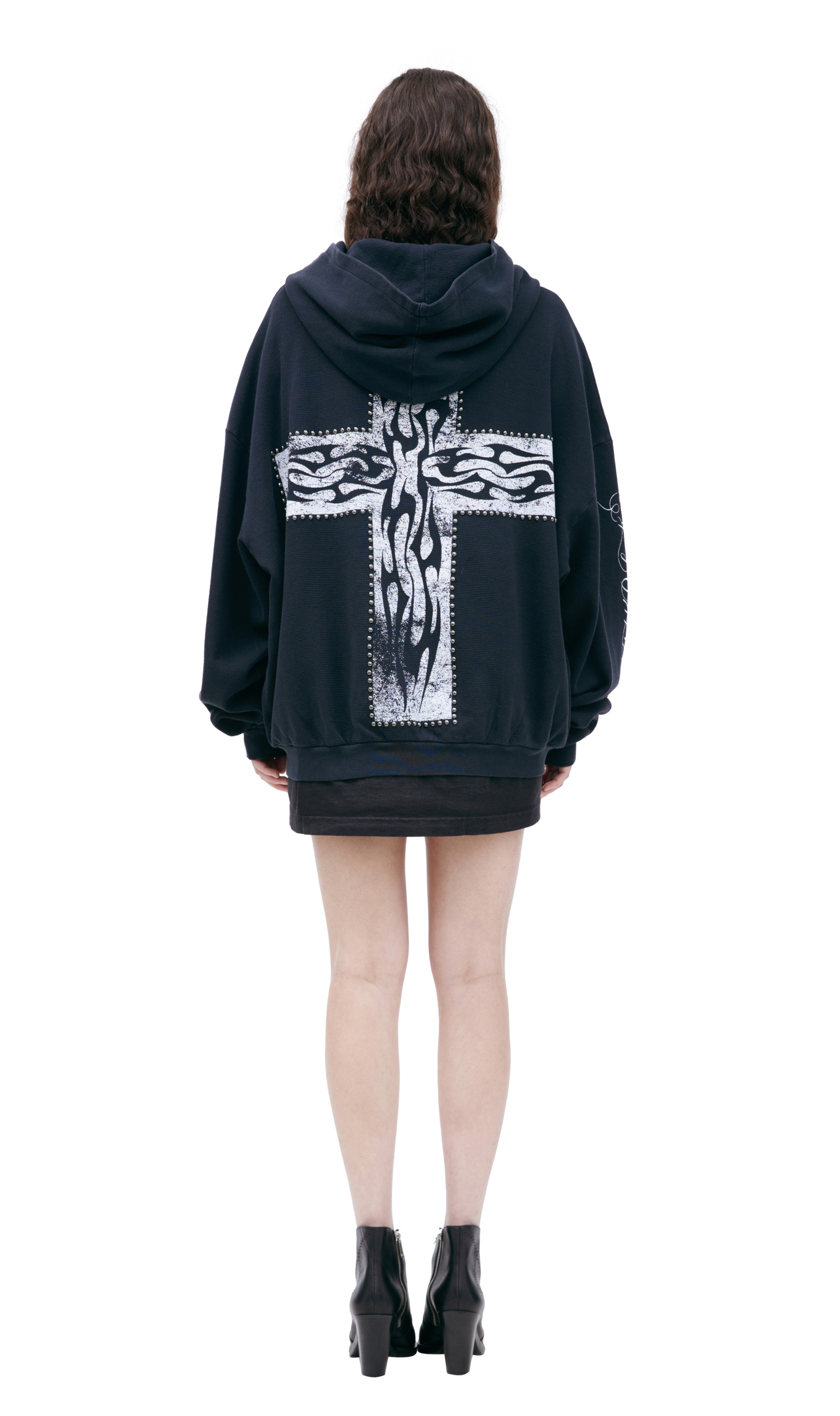 Buy Hellstar women black zip-up hoodie for €470 online on SV77