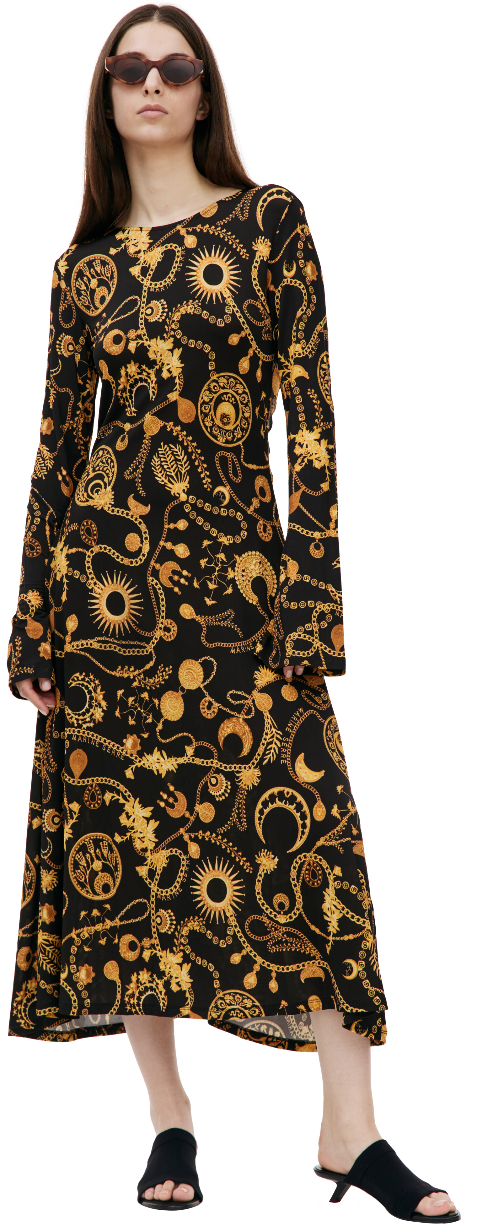 MARINE SERRE Printed midi dress