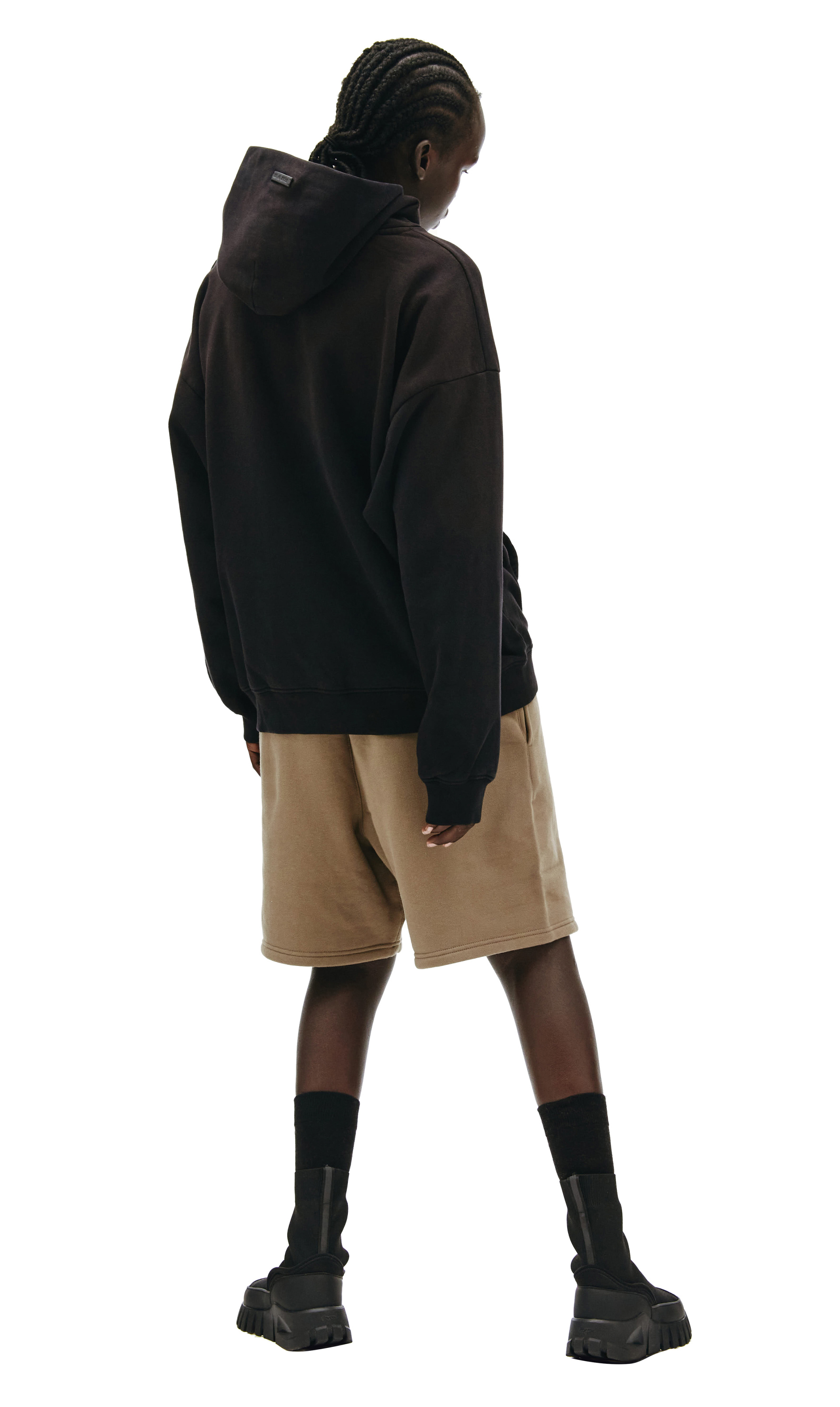 Fear of God Baseball Hoodie in Vintage Black