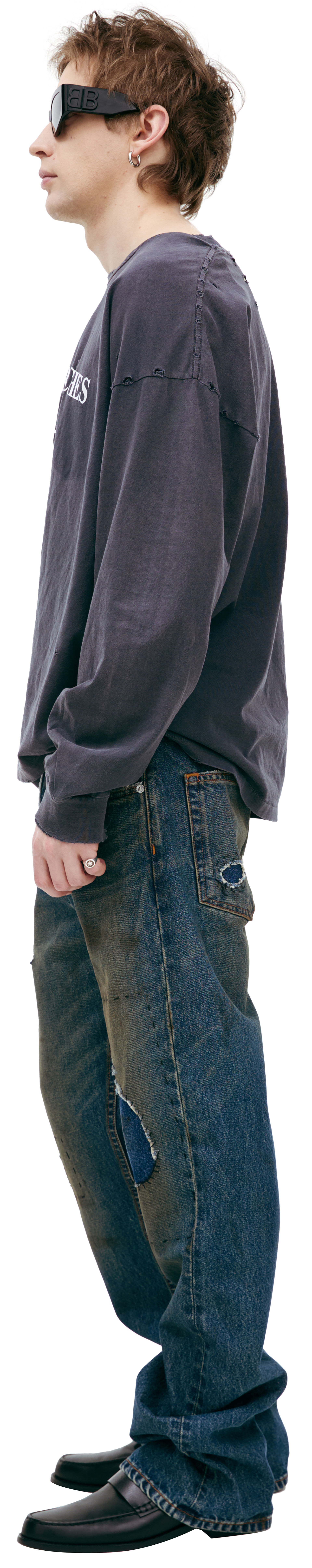 Enfants Riches Déprimés Blue jeans with mud effect