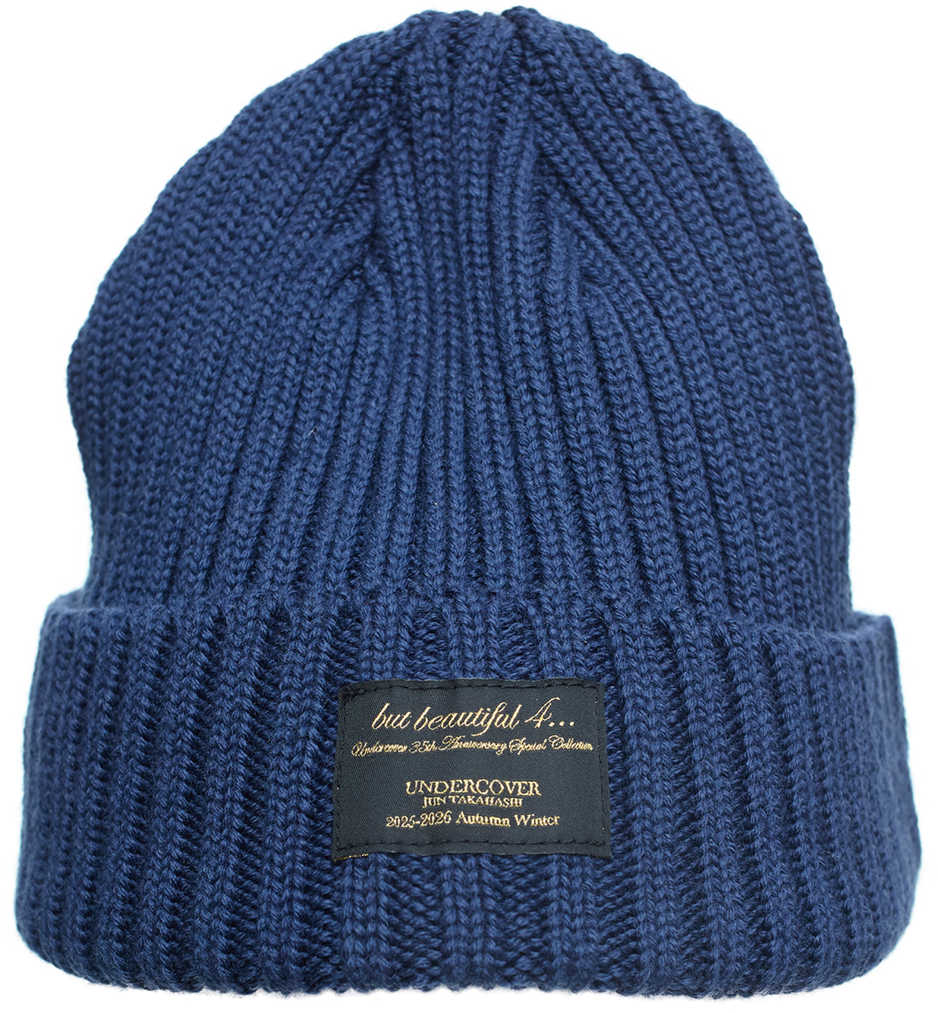 Undercover Blue wool beanie