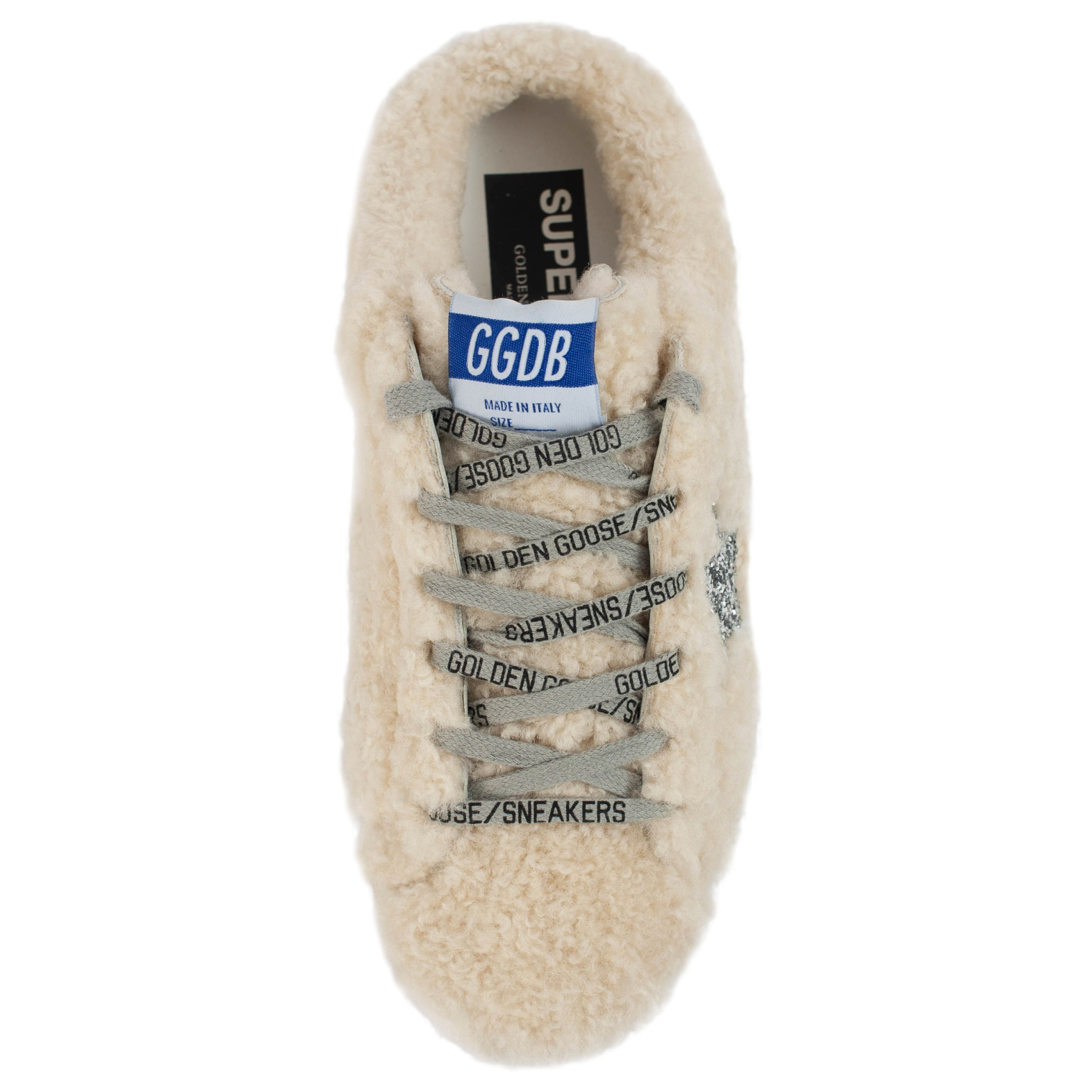 Golden Goose Sabot Natural Shearling Sneaker  in Beige