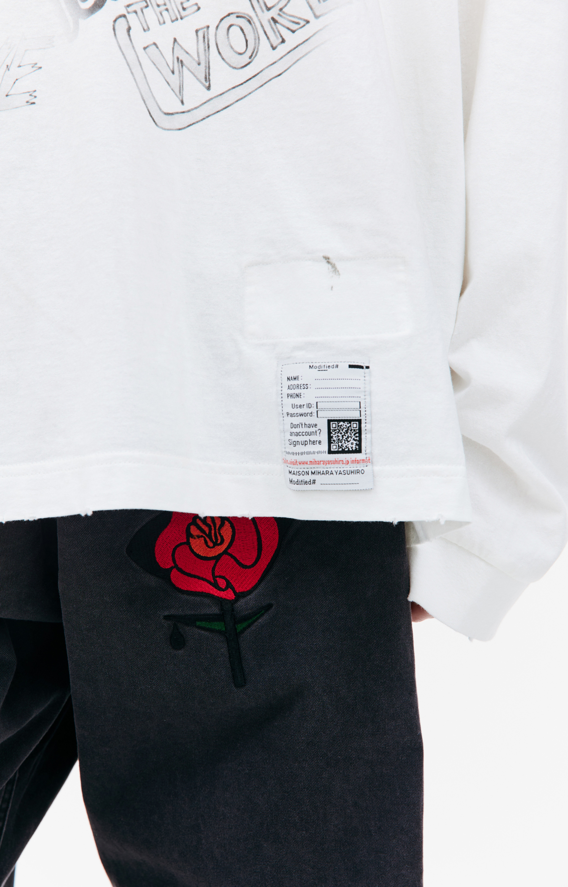 Maison Mihara Yasuhiro Printed cotton longsleeve