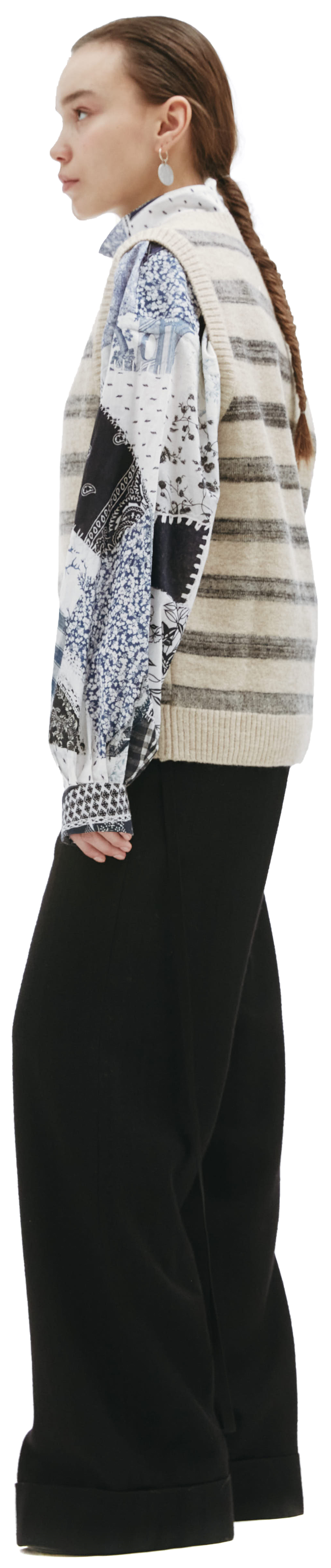 Maison Margiela Stripped wool vest