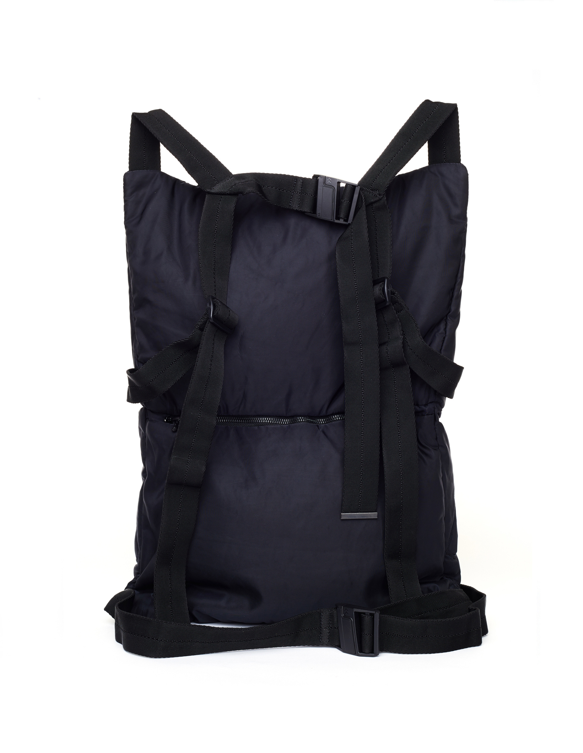 Julius Black Nylon Backpack