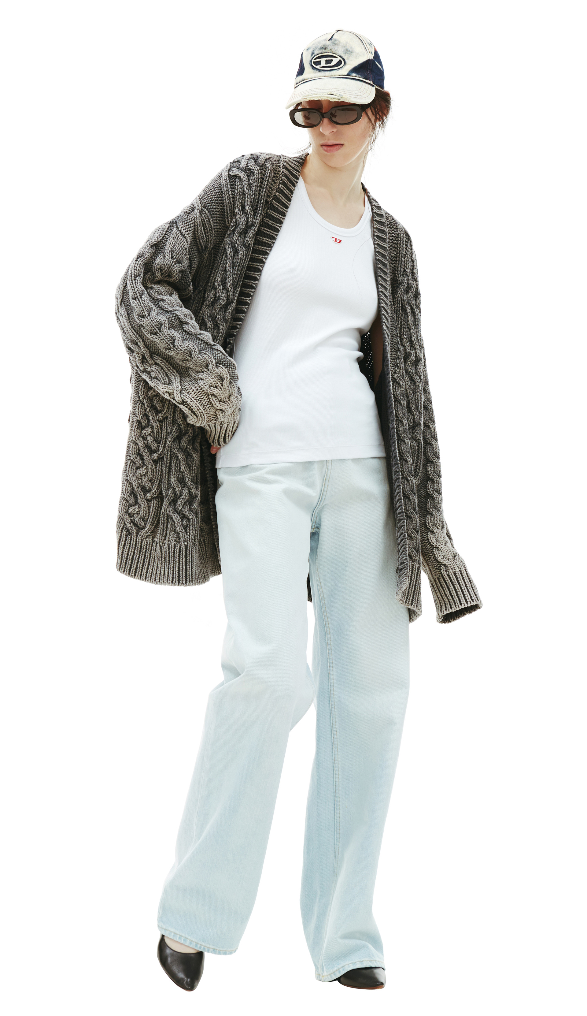 Diesel Rib knit K-Elindo Cardigan