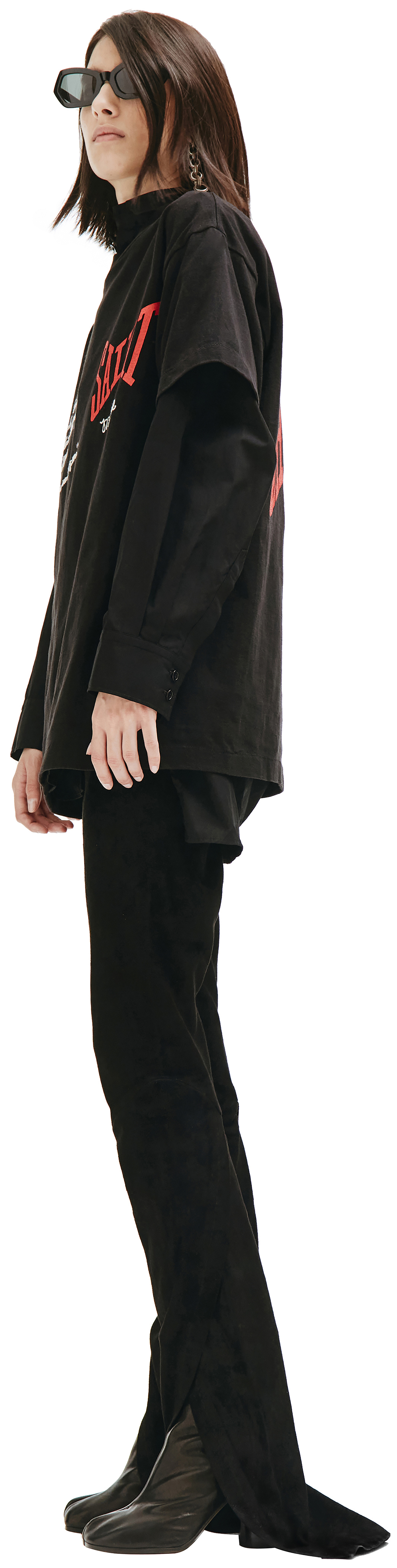 Saint Michael Black Printed T-shirt