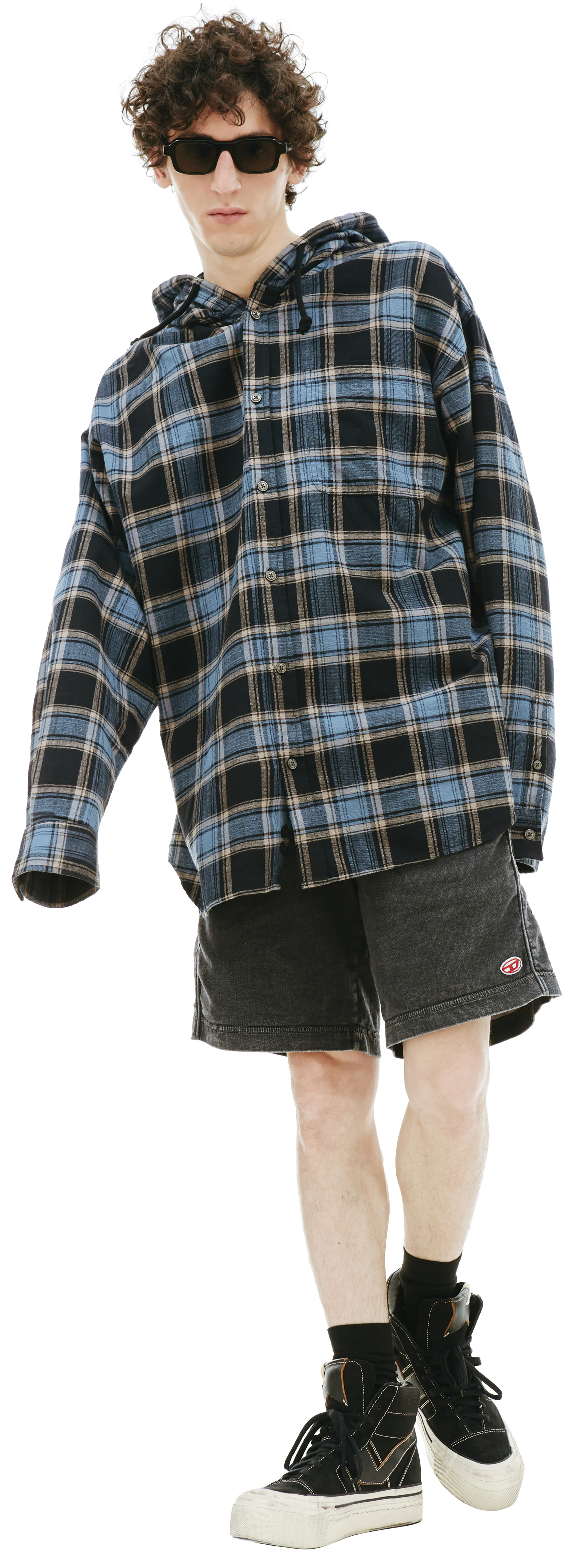 Diesel S-DEWNY checked shirt