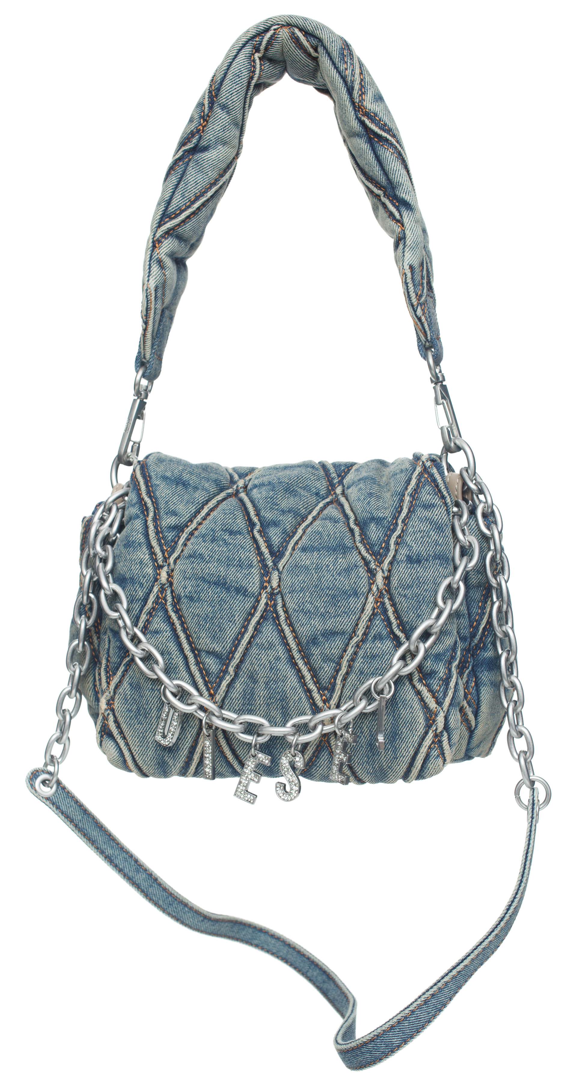 Diesel Quilted \'Charm-D\' bag