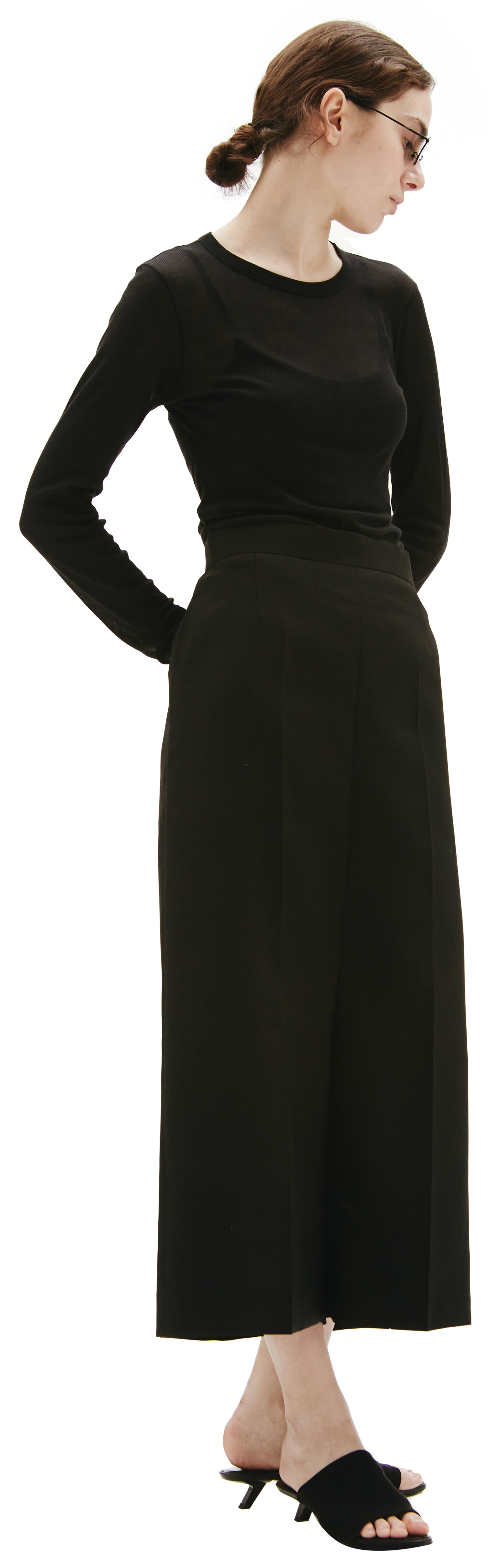 Junya Watanabe Black wool trousers