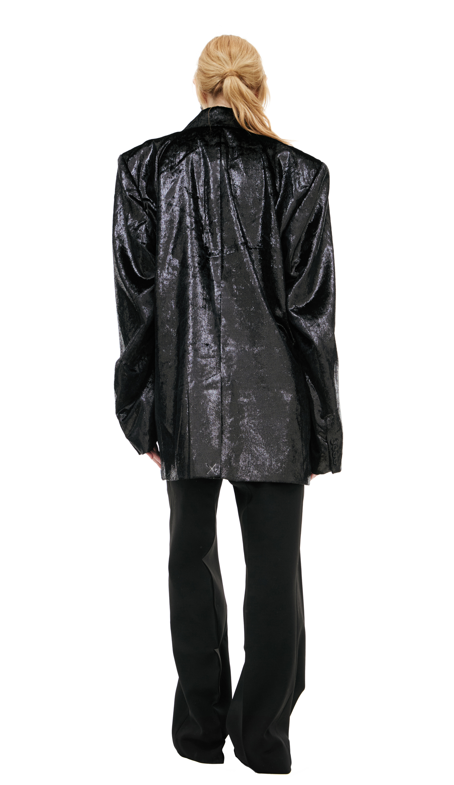 VETEMENTS Shiny single-breasted jacket