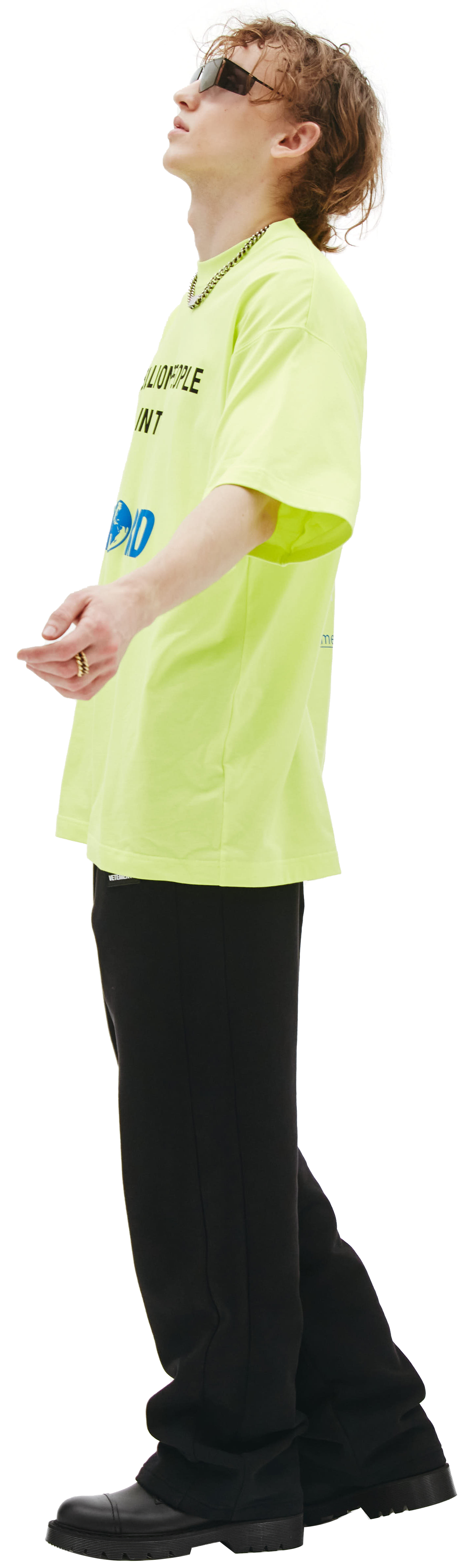 VETEMENTS Neon Oversized t-shirt with print