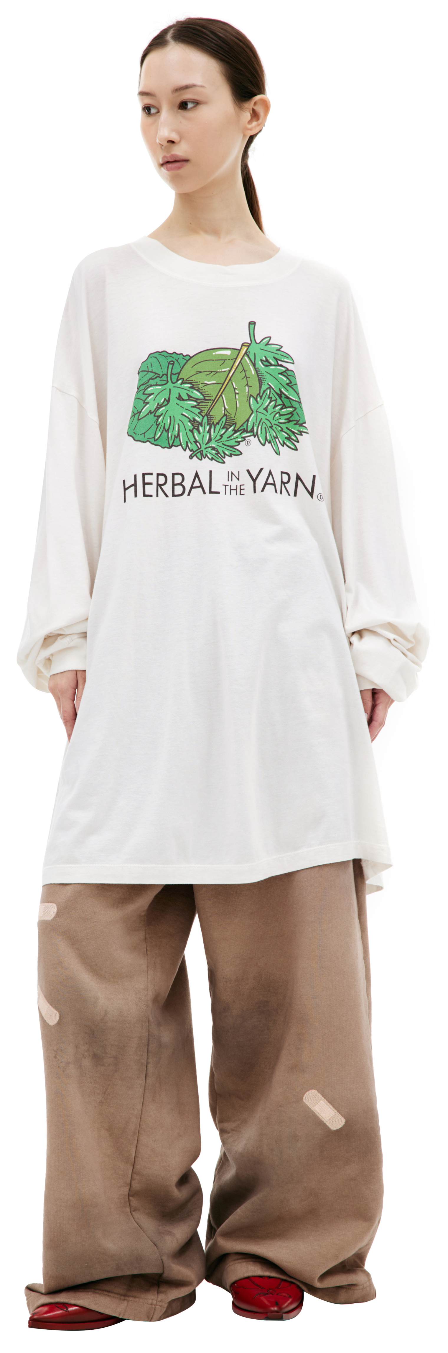 Doublet White \'HERBAL IN THE YARN\' Longsleeve