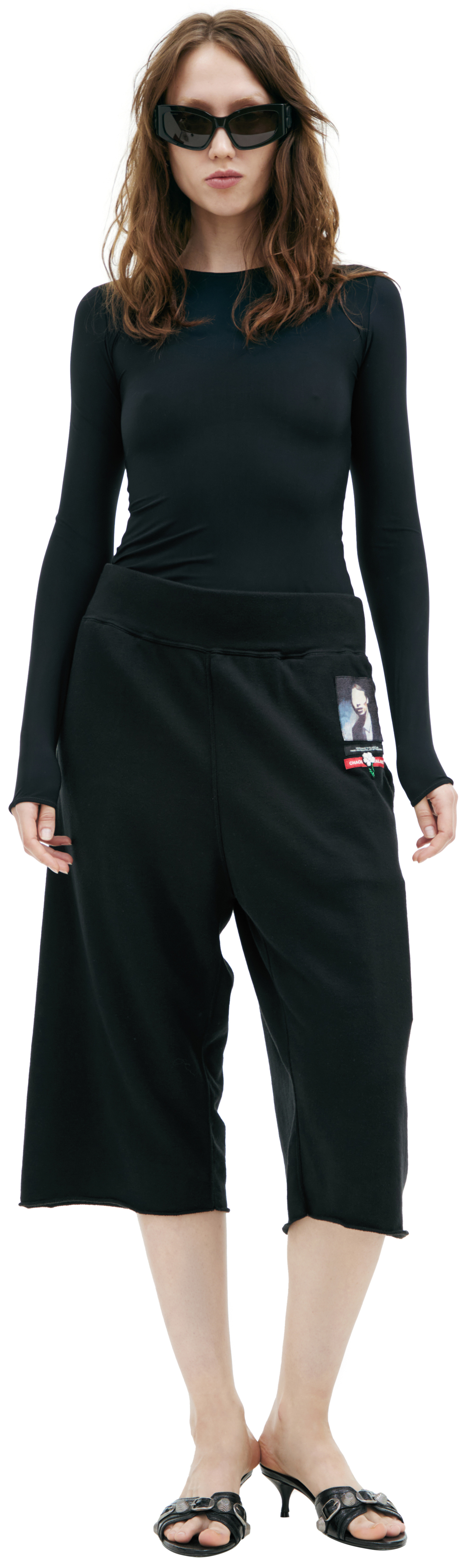 Undercover Black shorts with patch