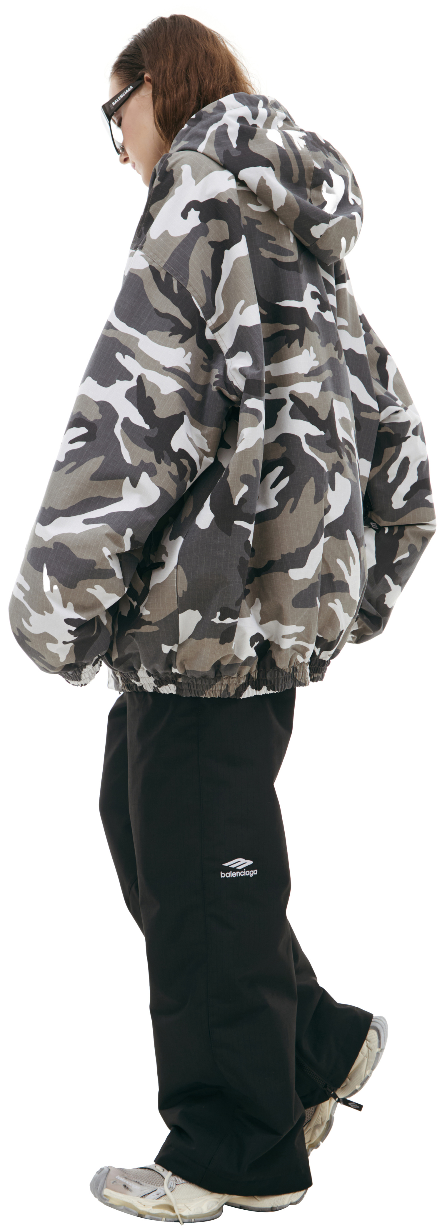 Balenciaga Camouflage hooded jacket