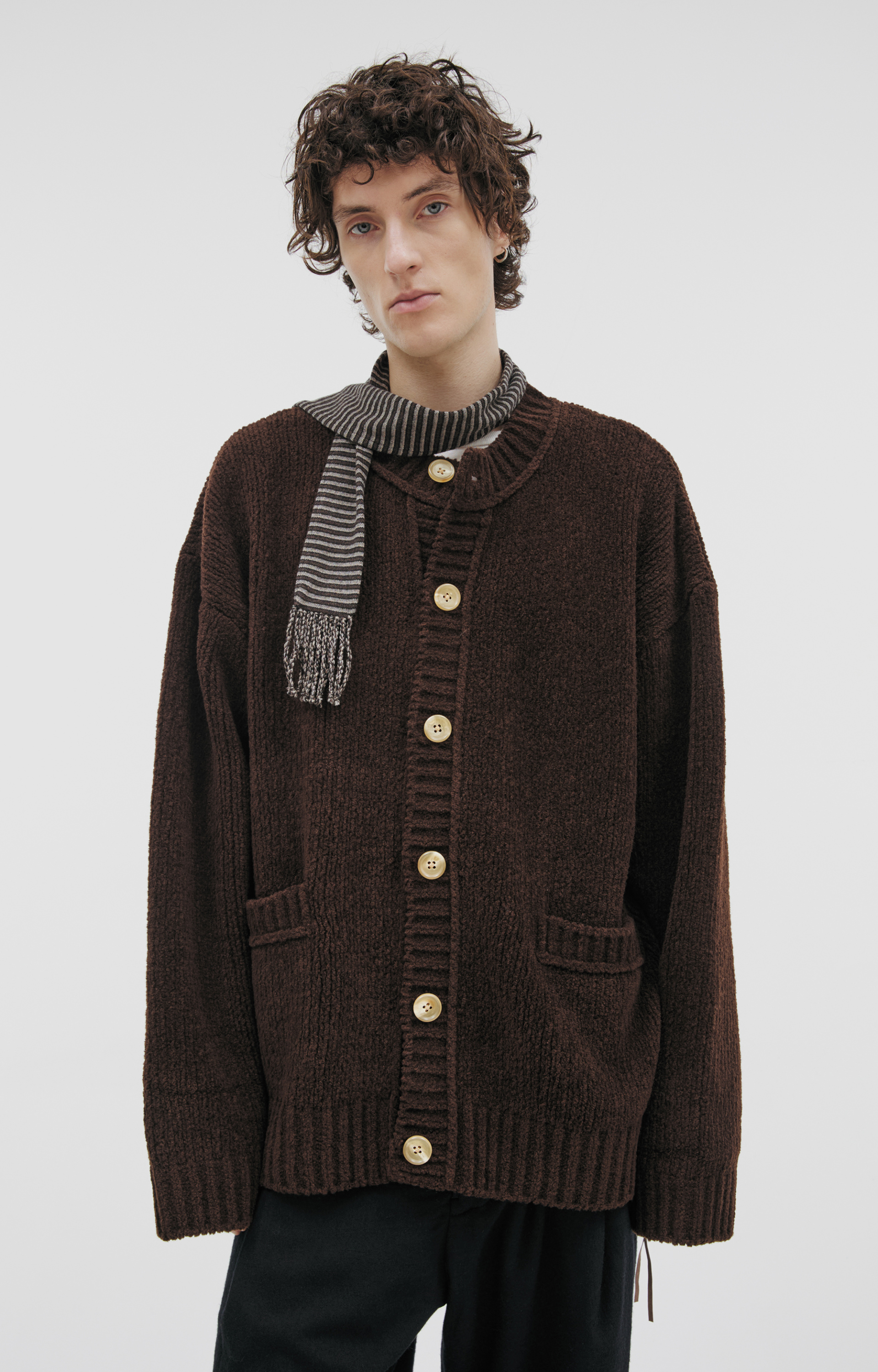 Mastermind WORLD chunky-knit cardigan