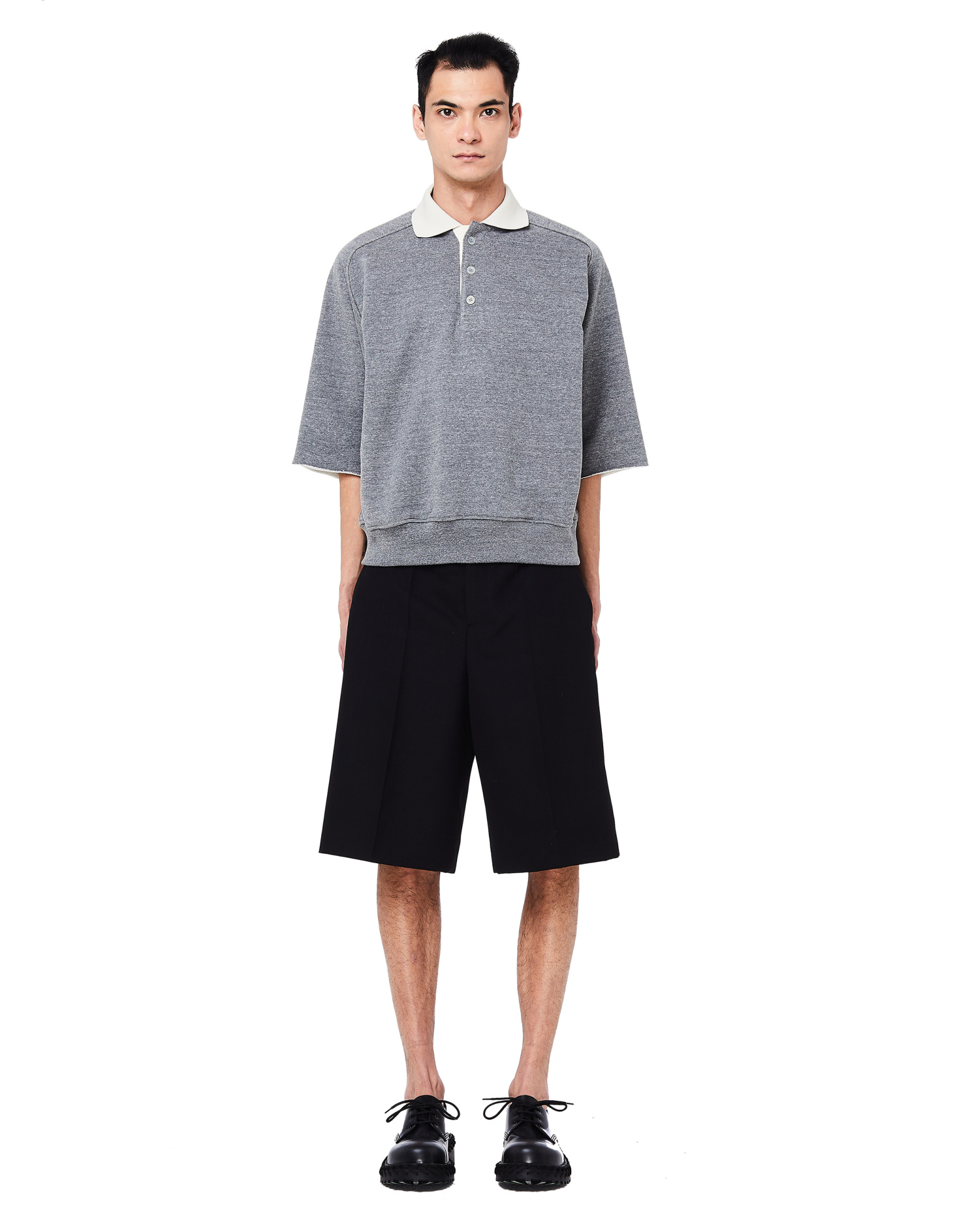 OAMC Black Wool Shorts