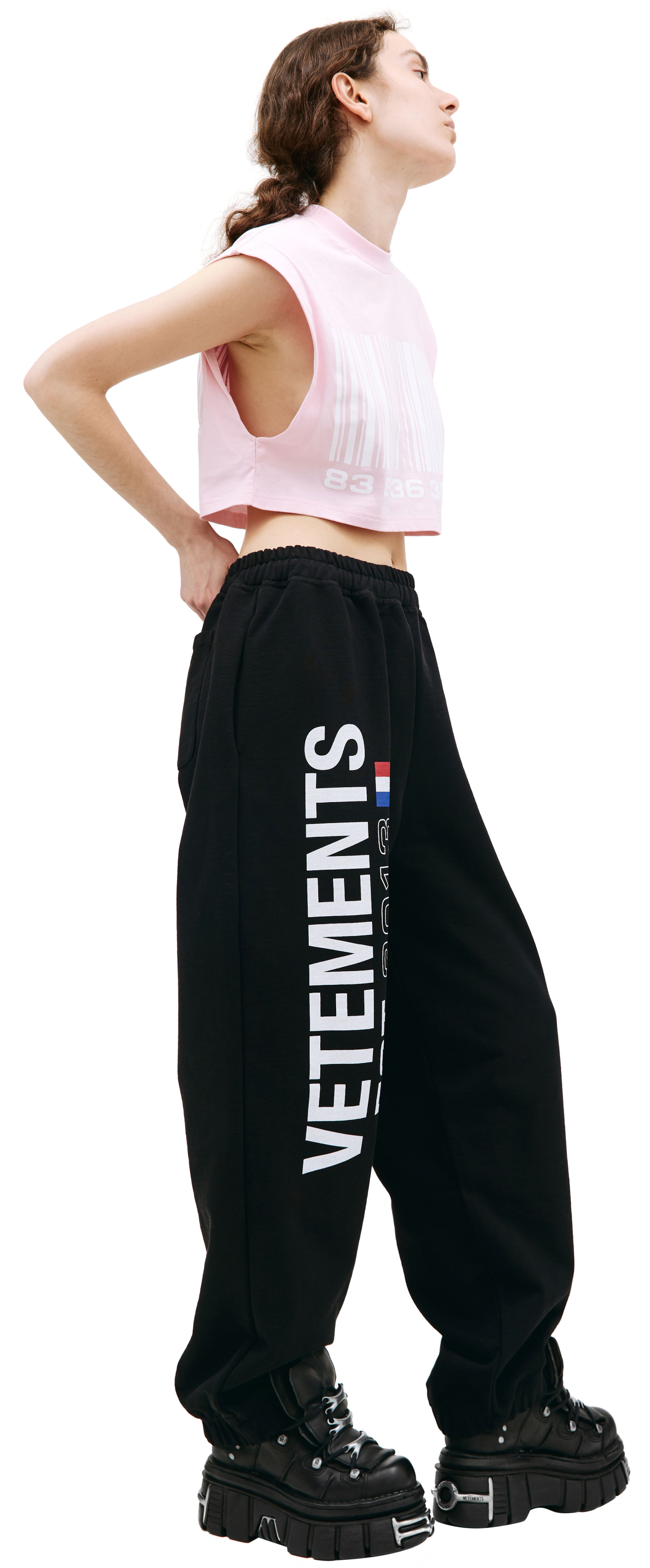 VETEMENTS Flag sweatpants