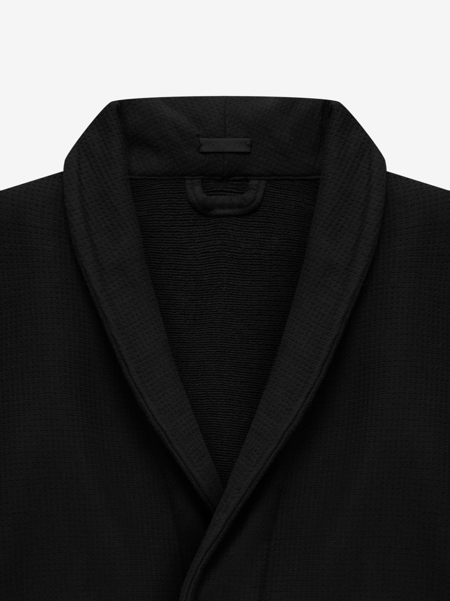 Fear of God Waffle Cotton Robe in black