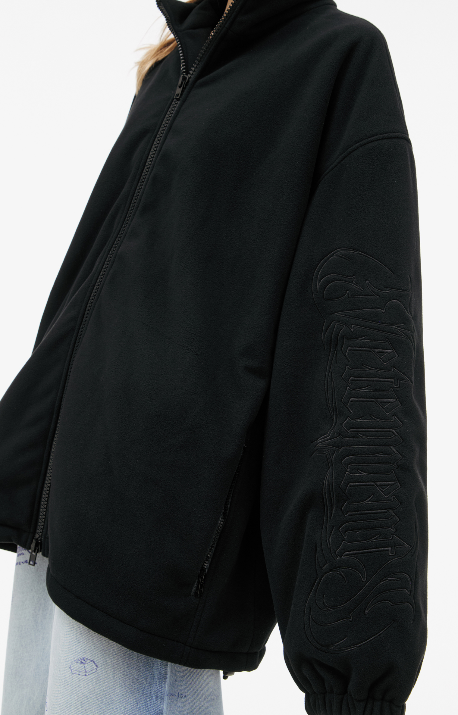 VETEMENTS Logo fleece jacket