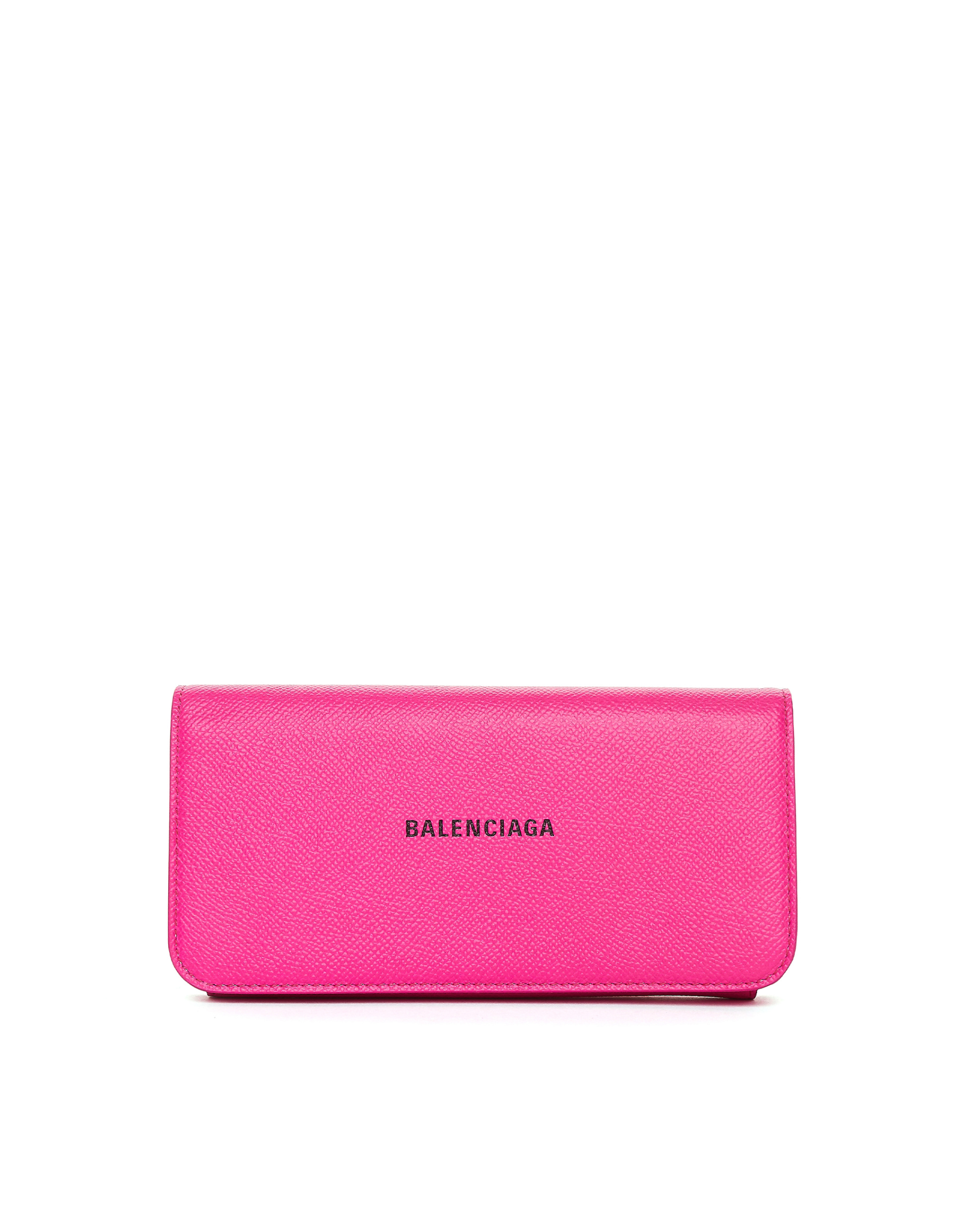 Balenciaga Cash Pink Leather Wallet