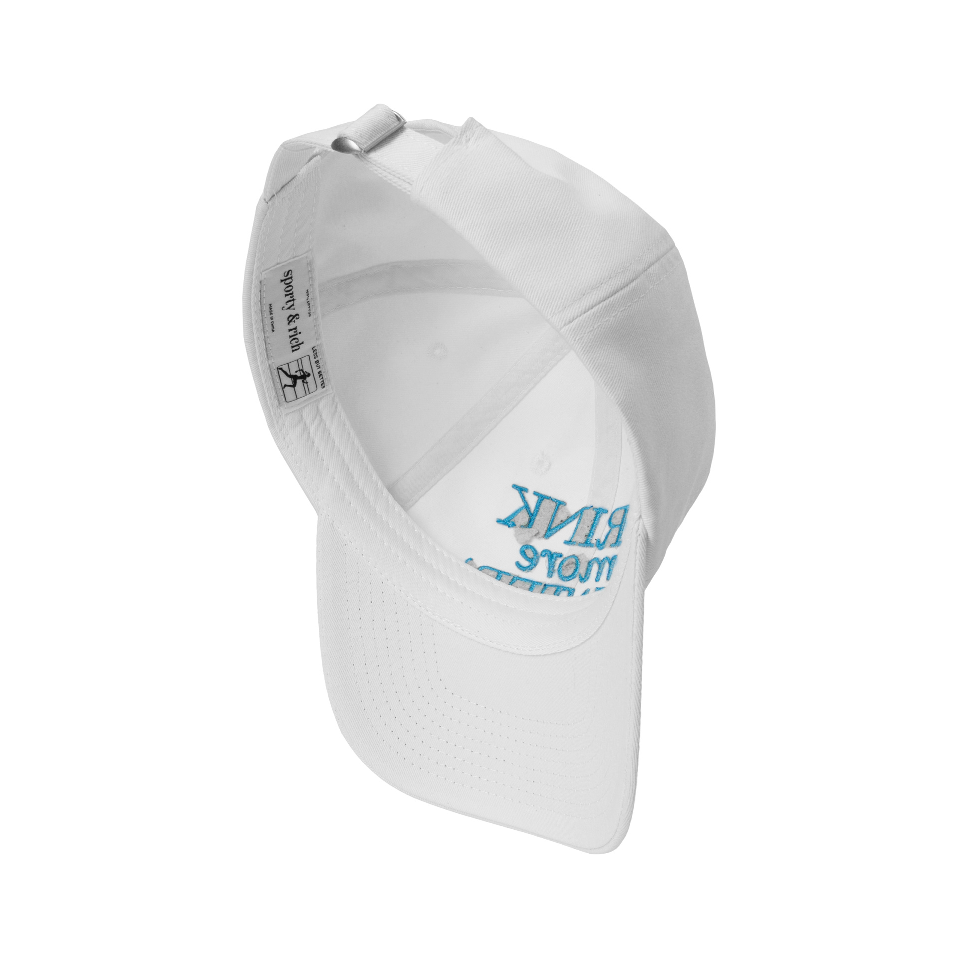 SPORTY & RICH \'Drink More Water\' embroidered cap