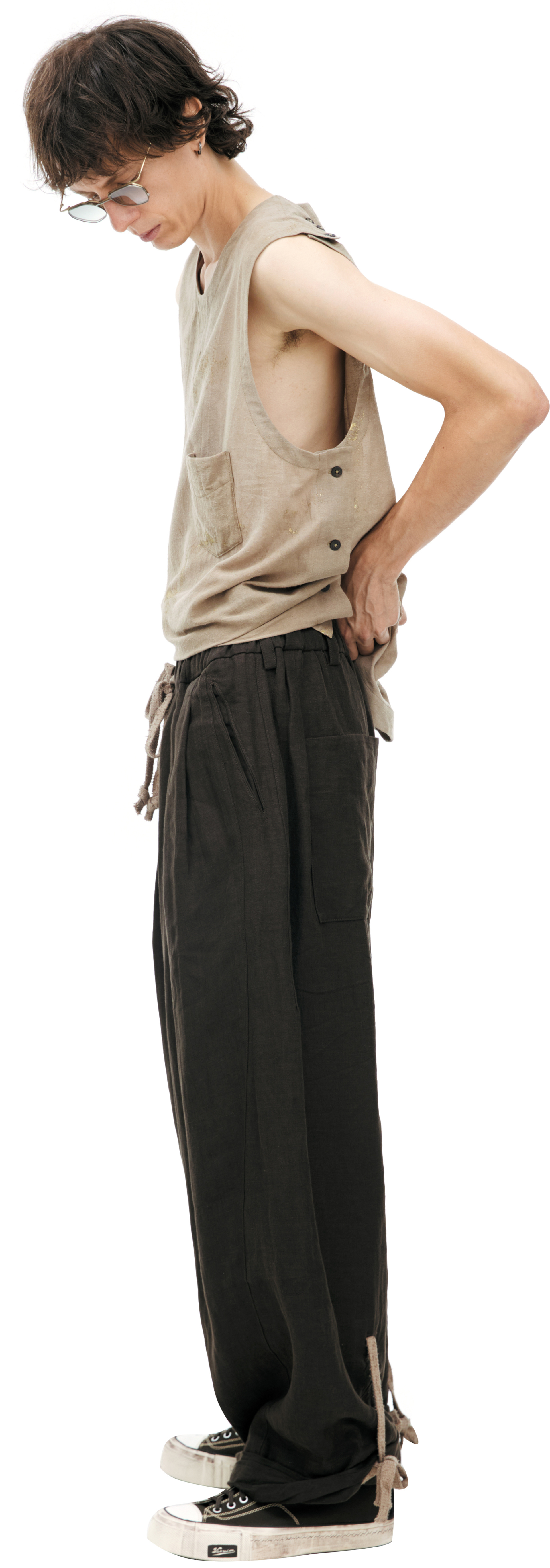 Ziggy Chen Trousers with an elastic waistband