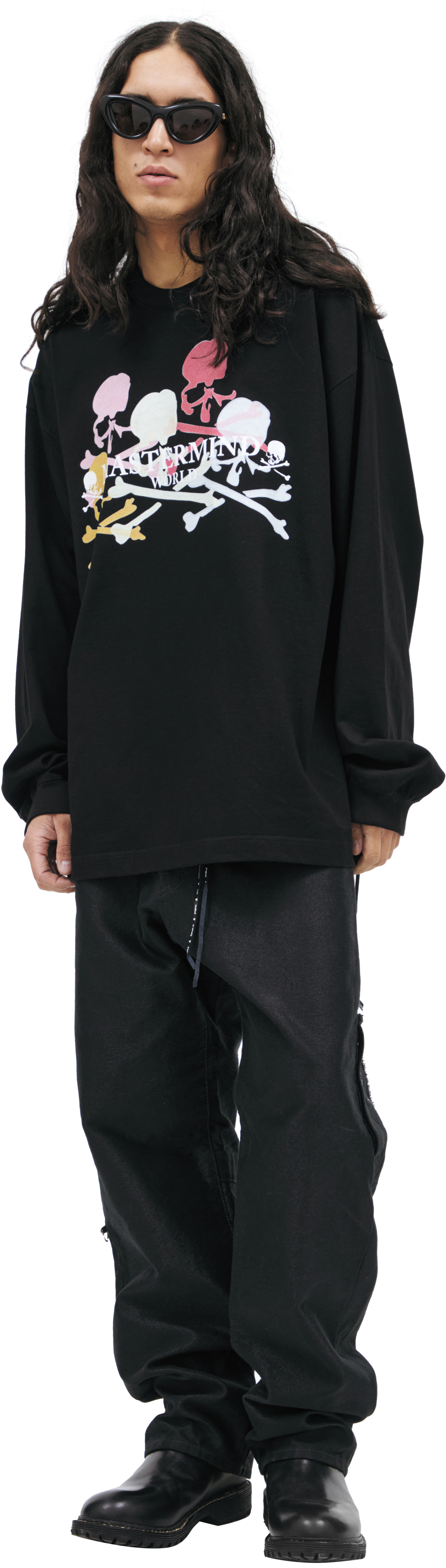Mastermind WORLD Black print longsleeve