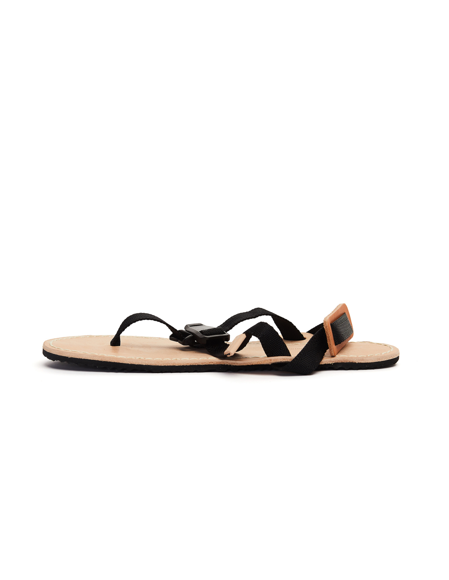 Hender Scheme Black & Natural Devise Strap Sandals