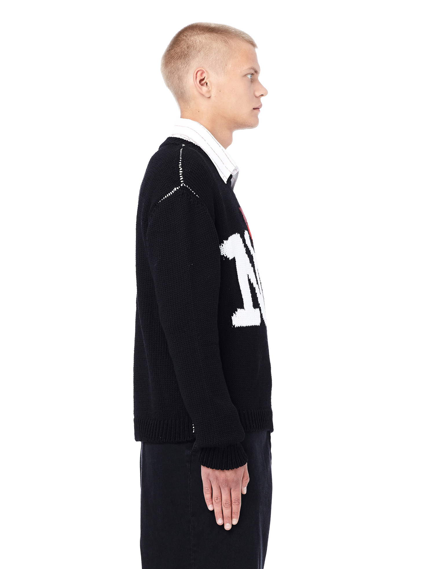 Raf Simons I <3 NY Intarsia Wool Sweater