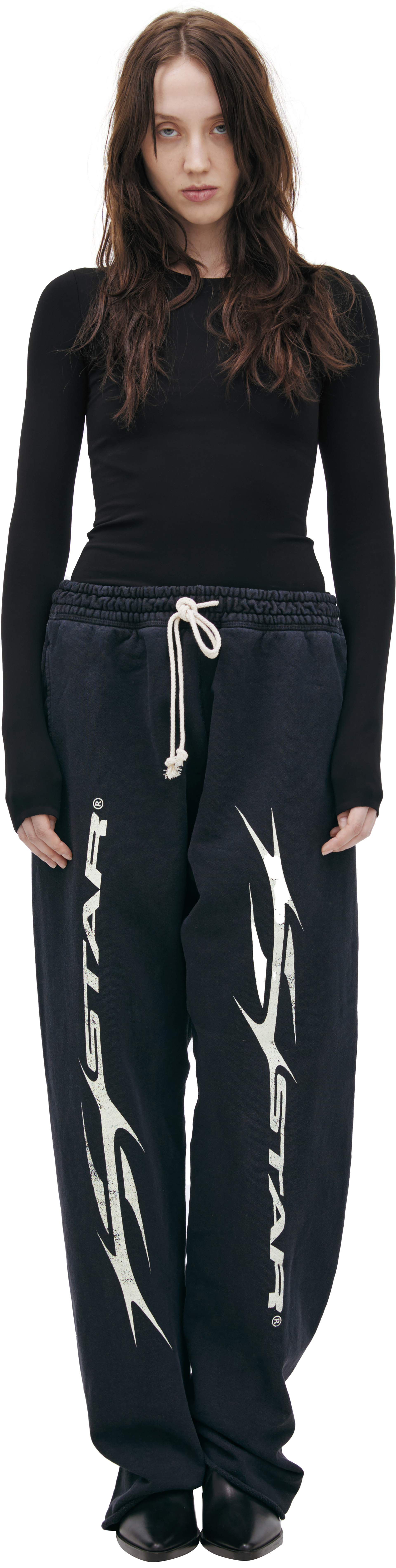 Hellstar Printed cotton trousers