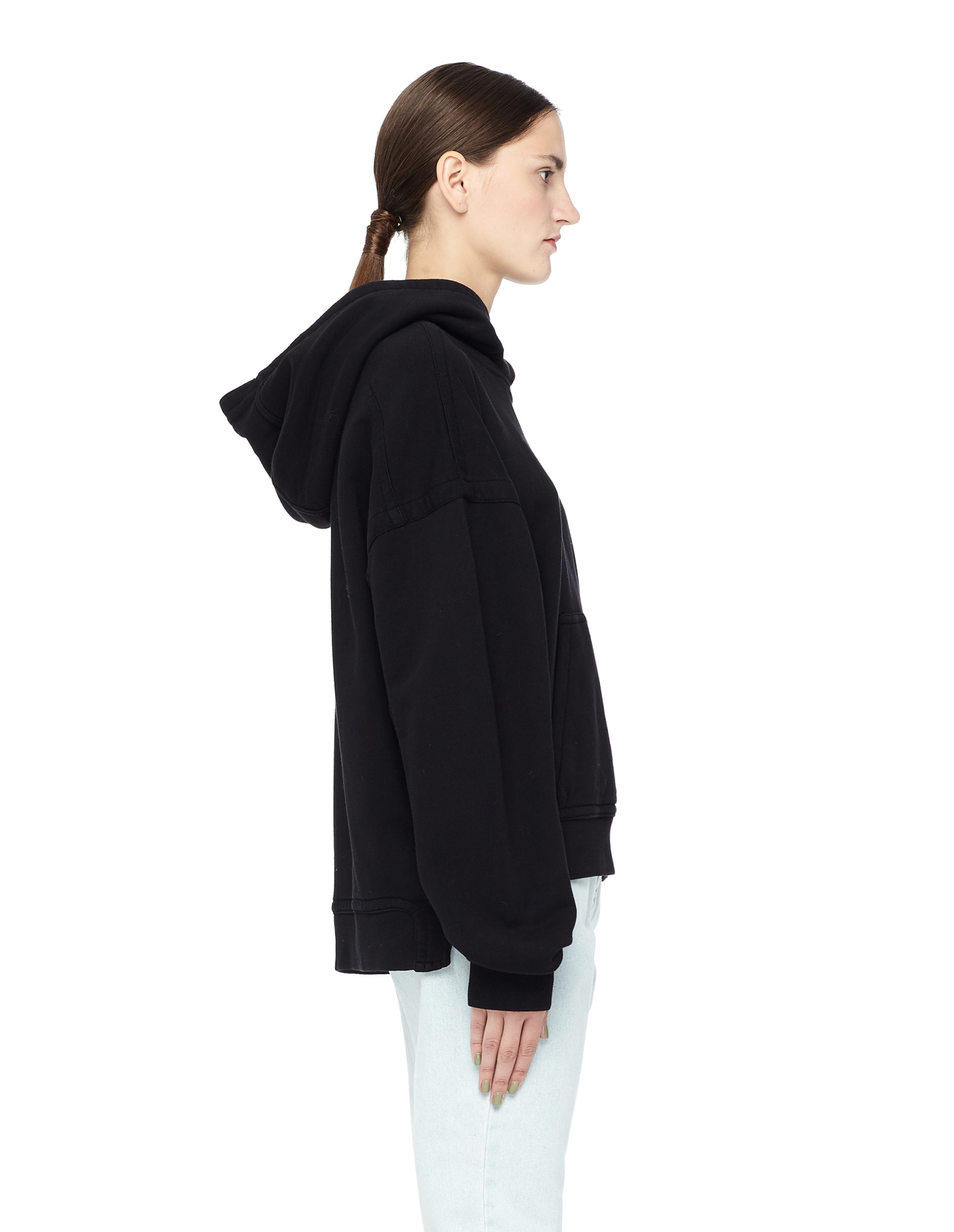 Haider Ackermann Худи со вставками из атласа