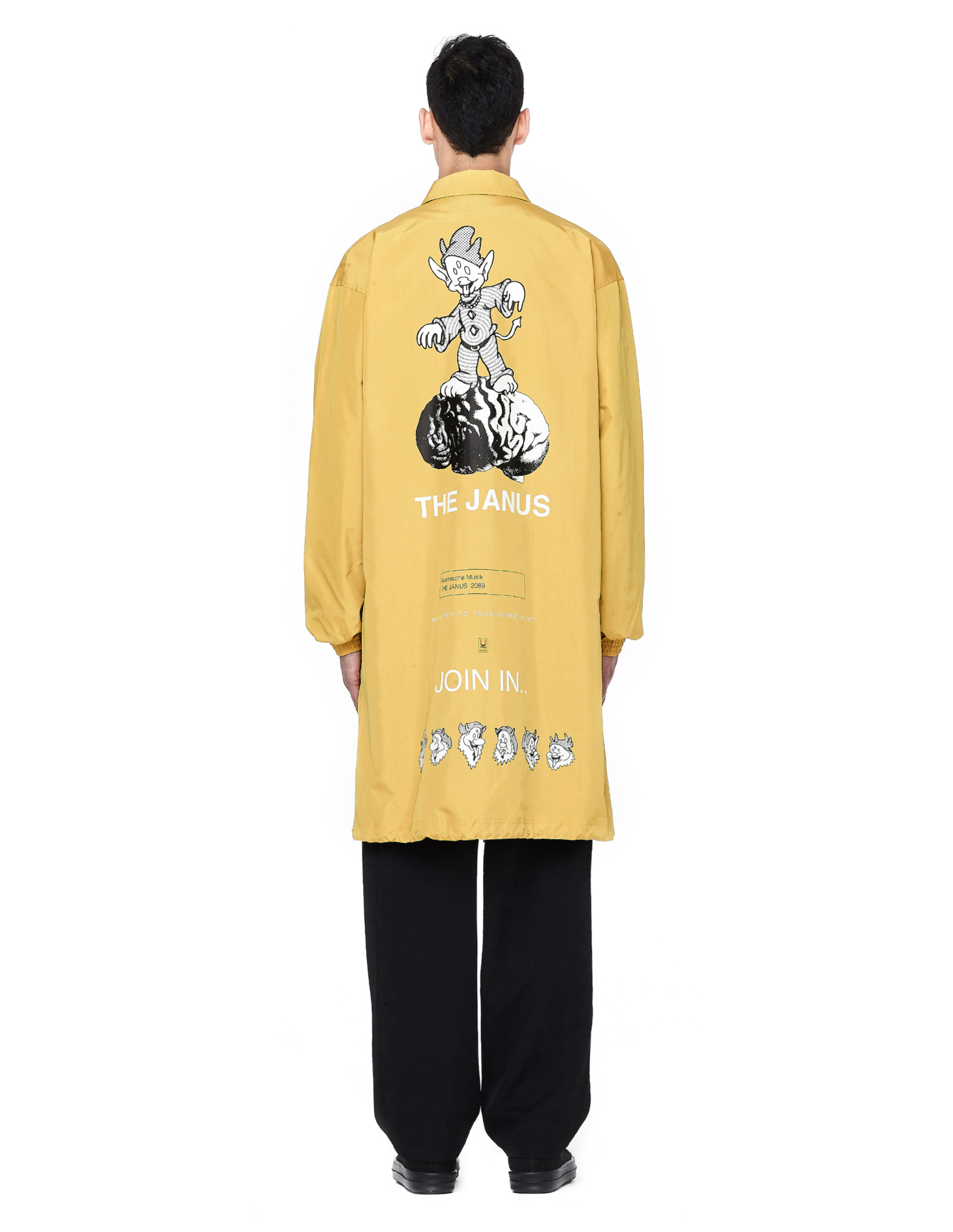 Undercover Yellow Printed Raincoat