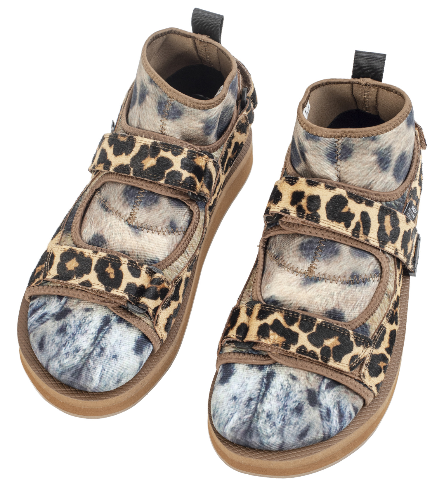 Buy Doublet men brown doublet x suicoke animal foot leopard sandals for  $208 online on SV77, 22SS62FT49/leopard