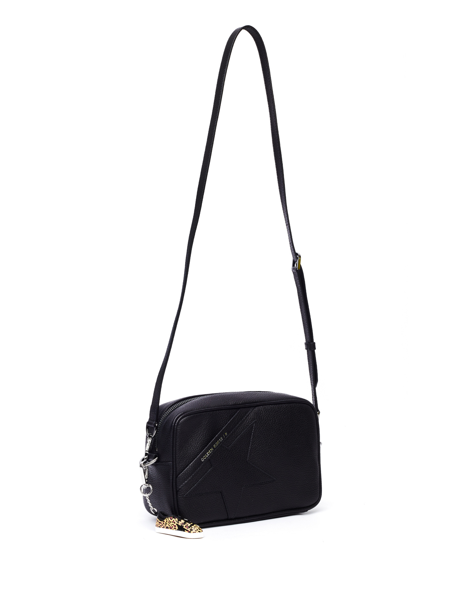 Golden Goose Black Leather Star Bag