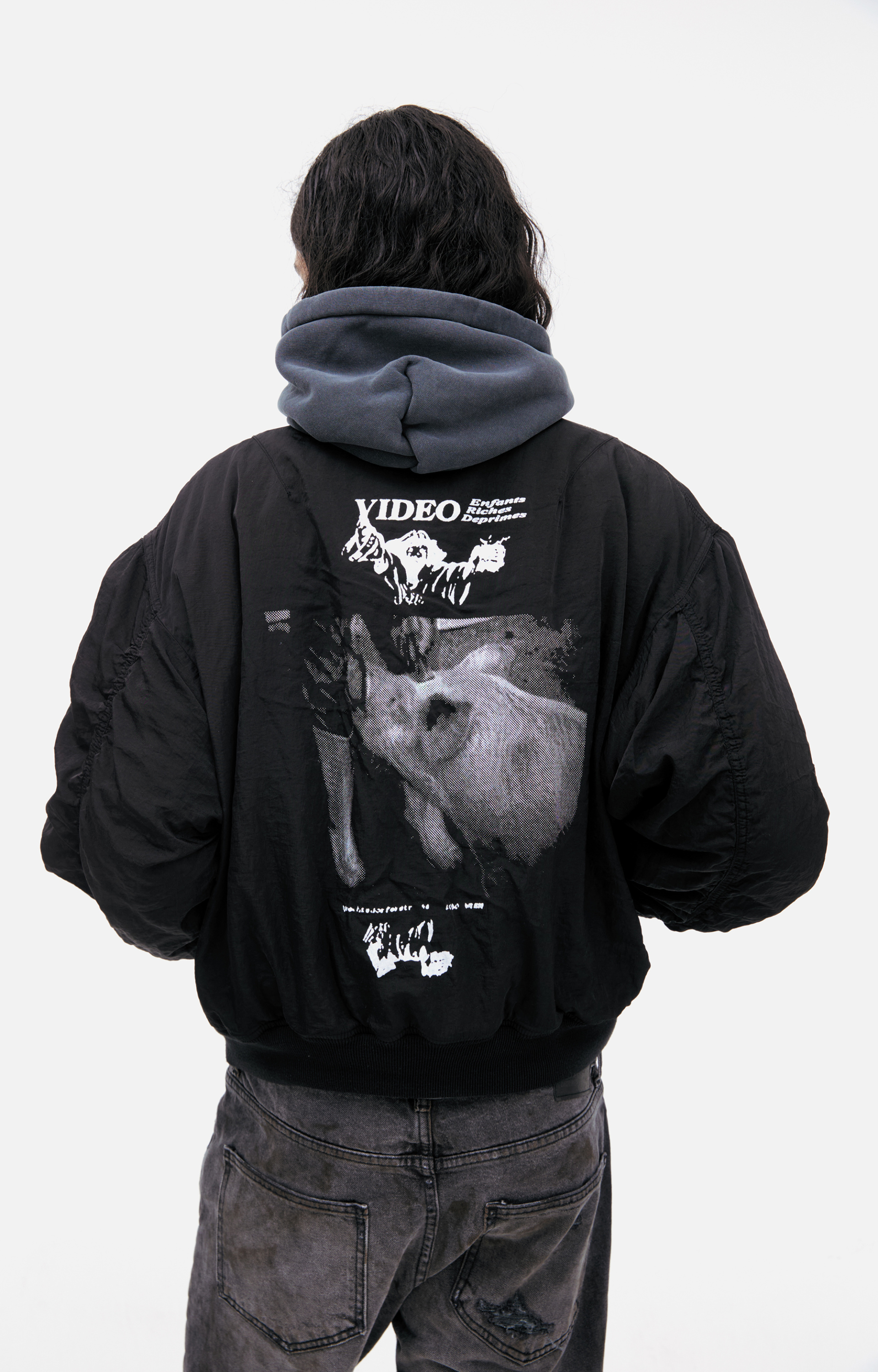 Enfants Riches Déprimés Black zippered bomber