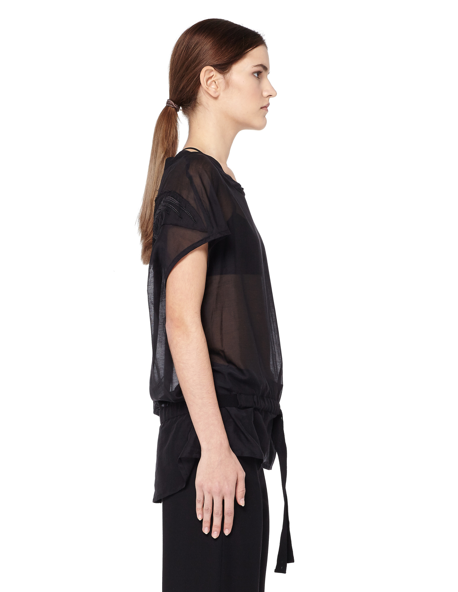 Ann Demeulemeester Sheer oversized top