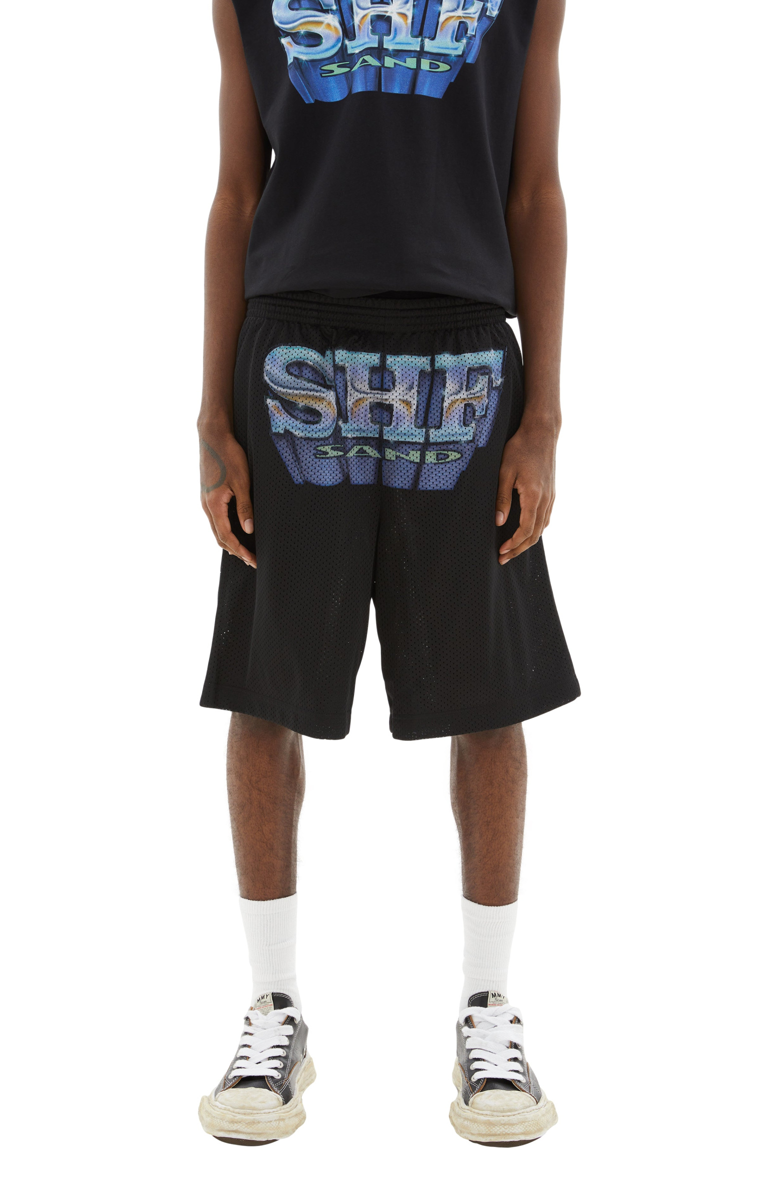 SKY HIGH FARM WORKWEAR SHF Sand Mesh Shorts