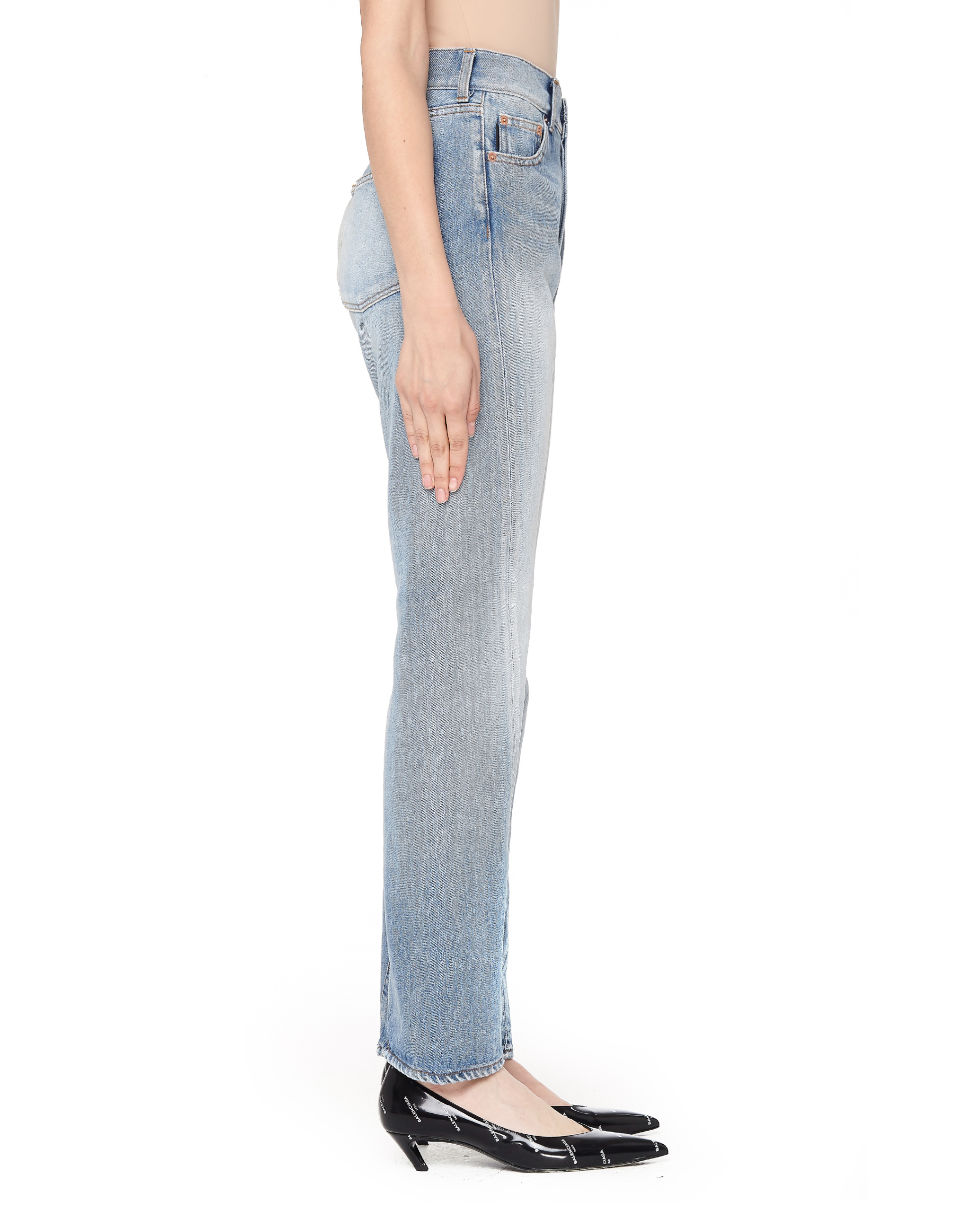 Balenciaga Women\'s Reglisse Twisted Leg Jeans