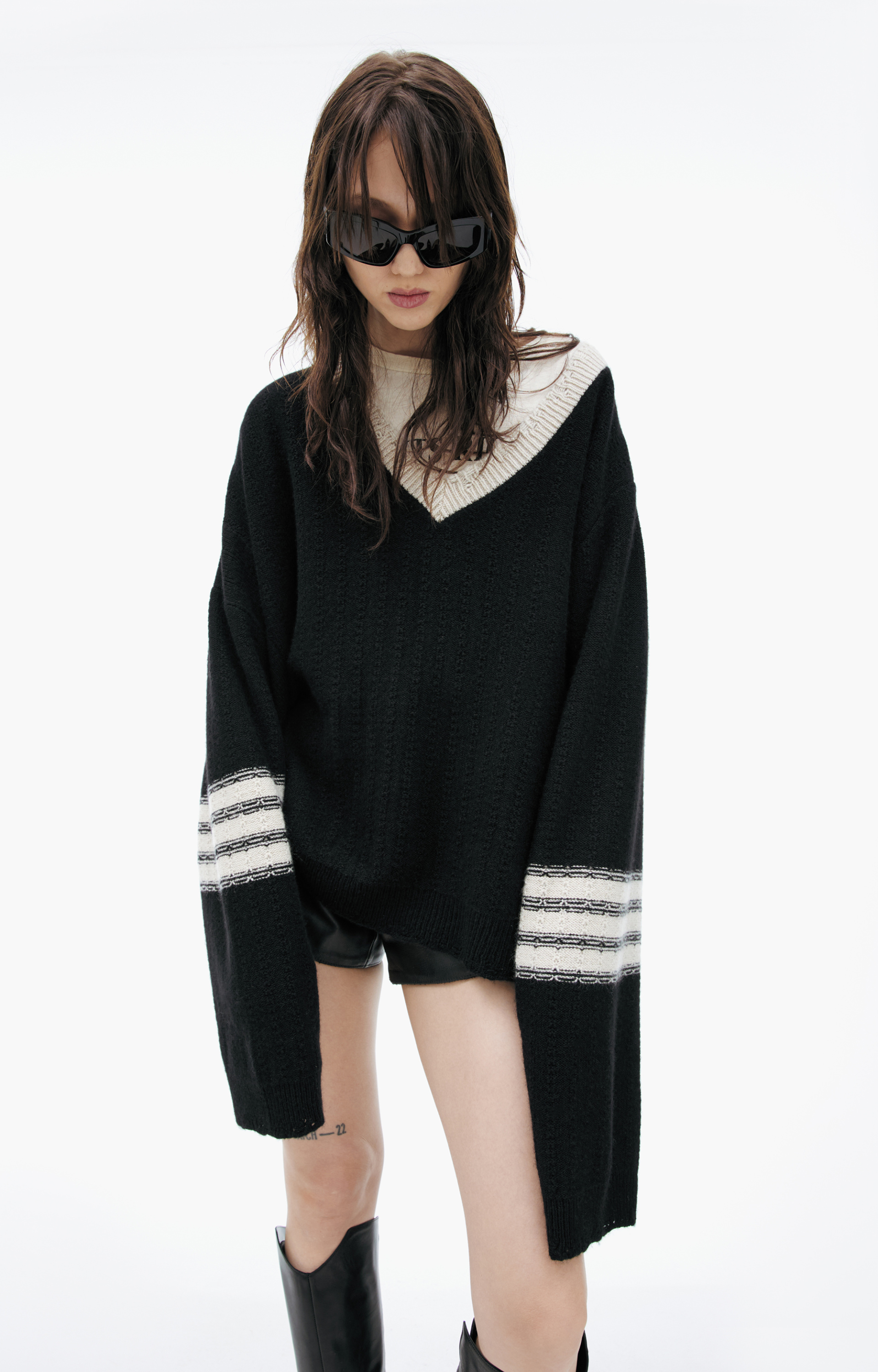 Enfants Riches Déprimés V-neck cashmere sweater