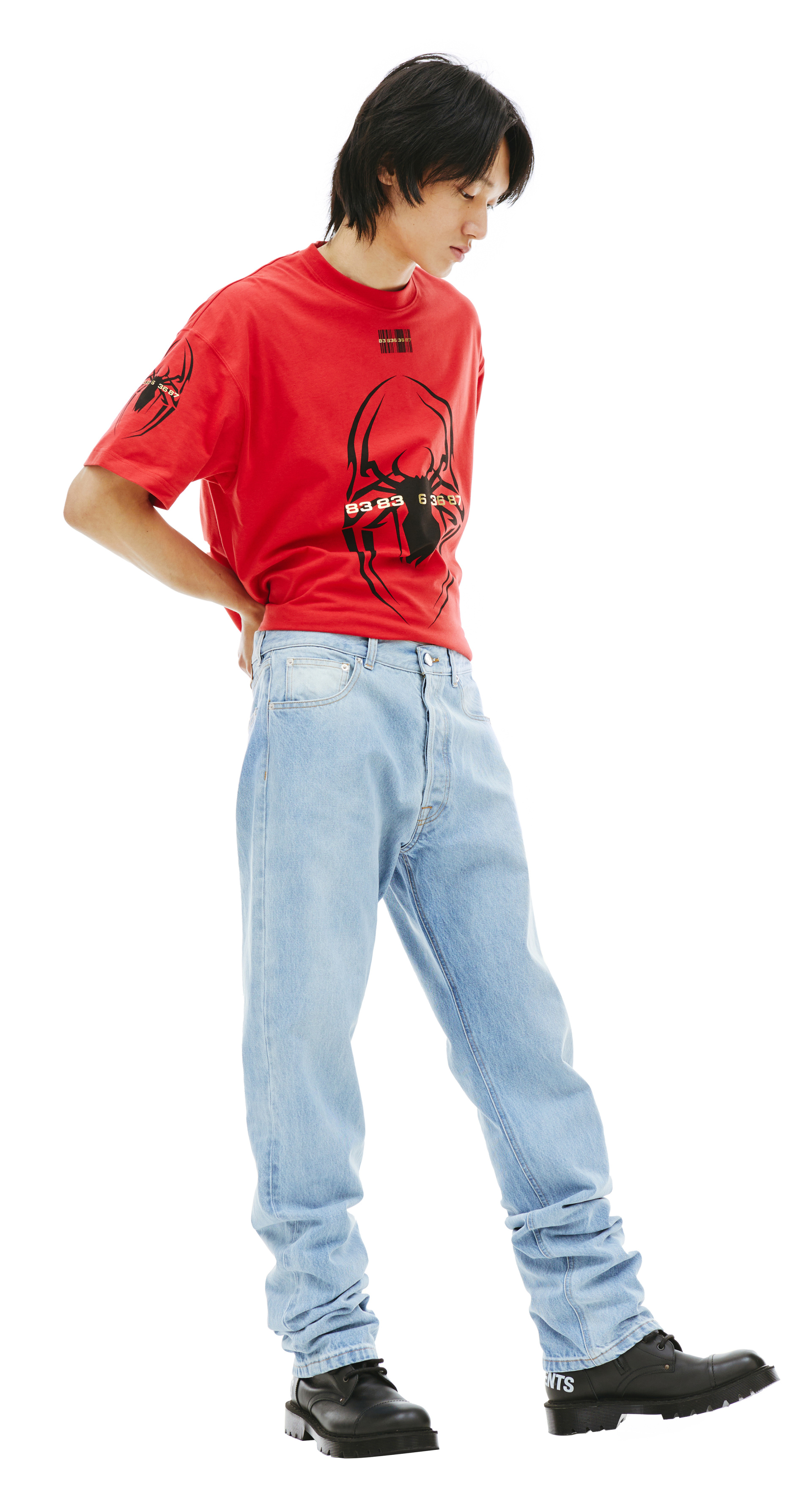 For The Republic Jeans Womens 10 Blue Skinny Leg Raw Hem Red Stripe Denim  Pants | eBay