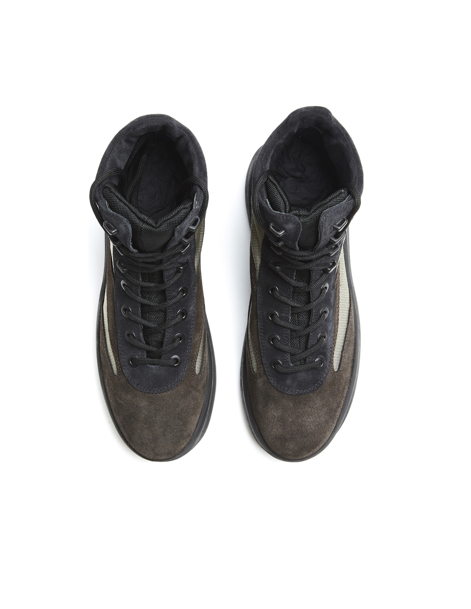 Yeezy Suede and Nylon Military Boots