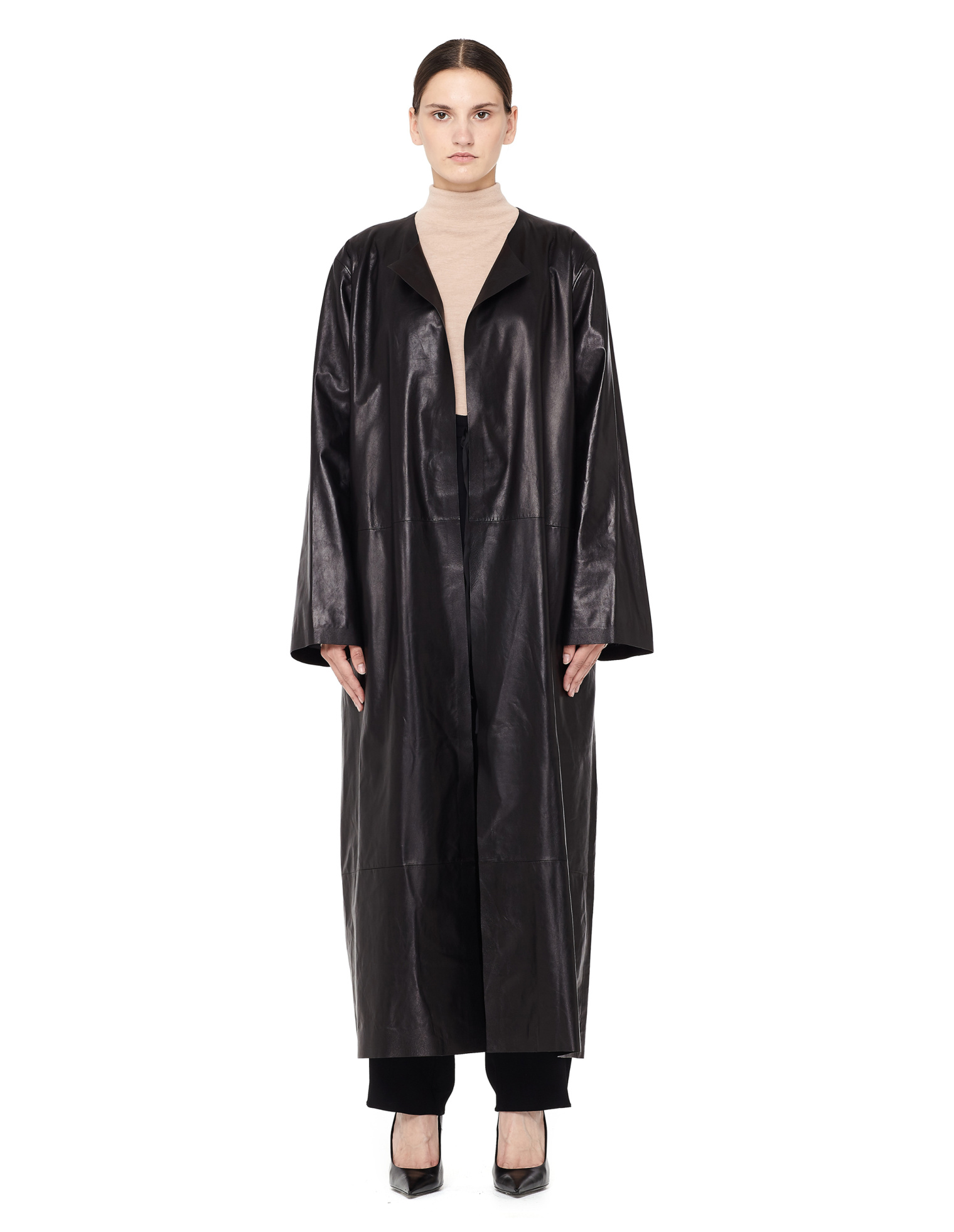 The Row Leather coat