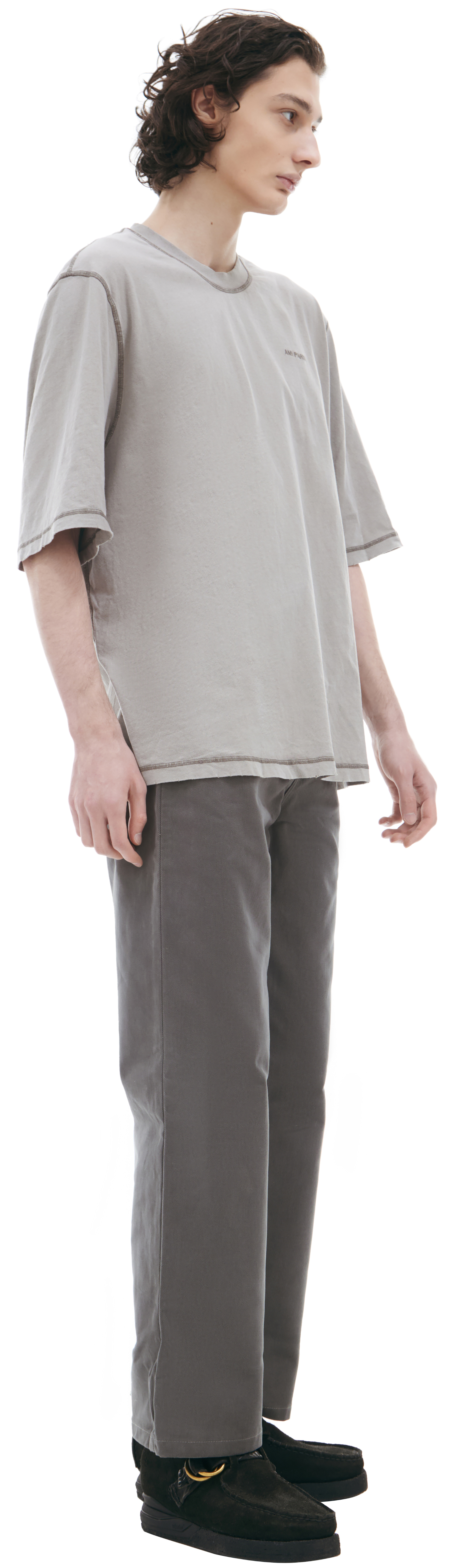 AMI PARIS T-shirt with contrasting seams